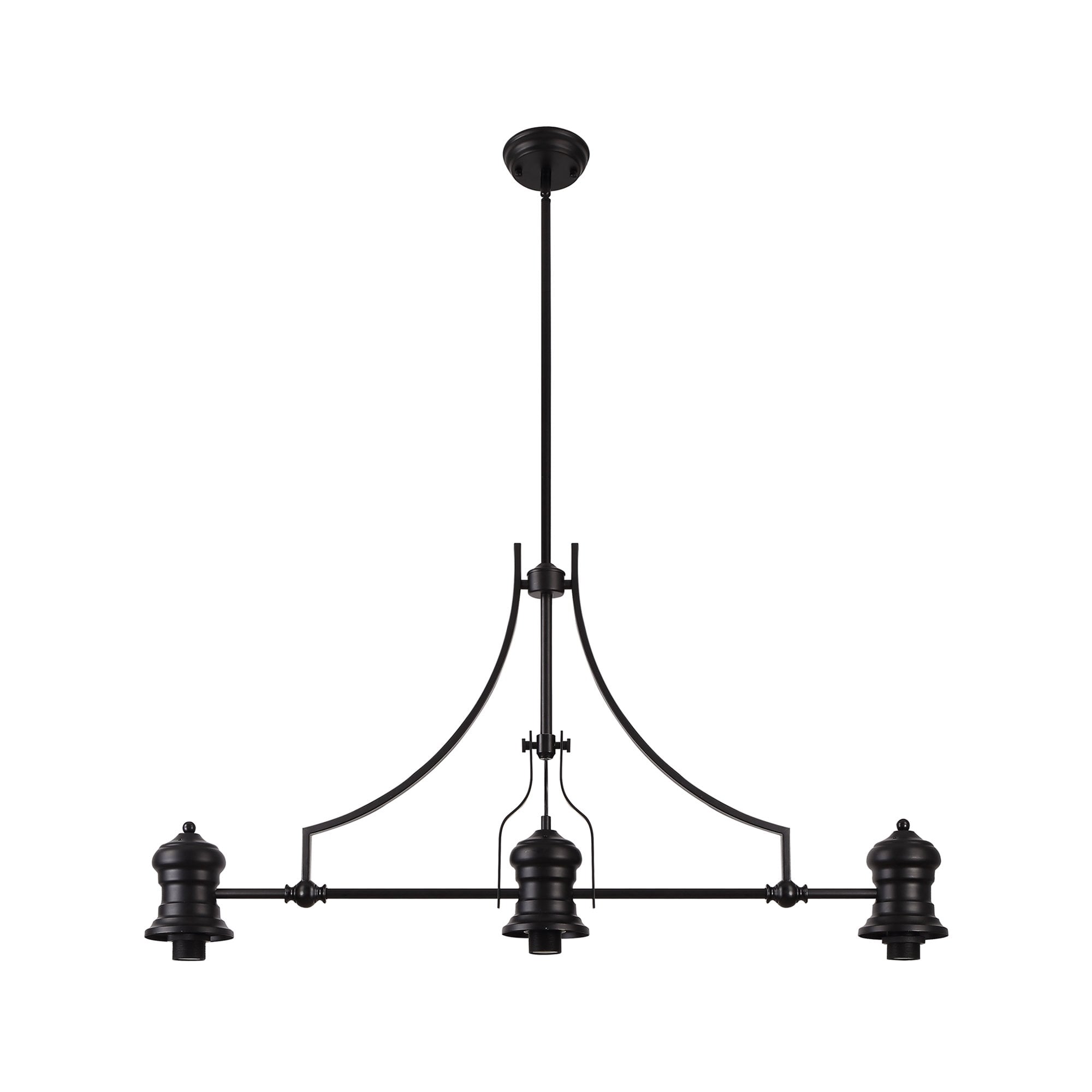 Fabula Epping Linear Pendant Frame - Matt Black - Frame Only