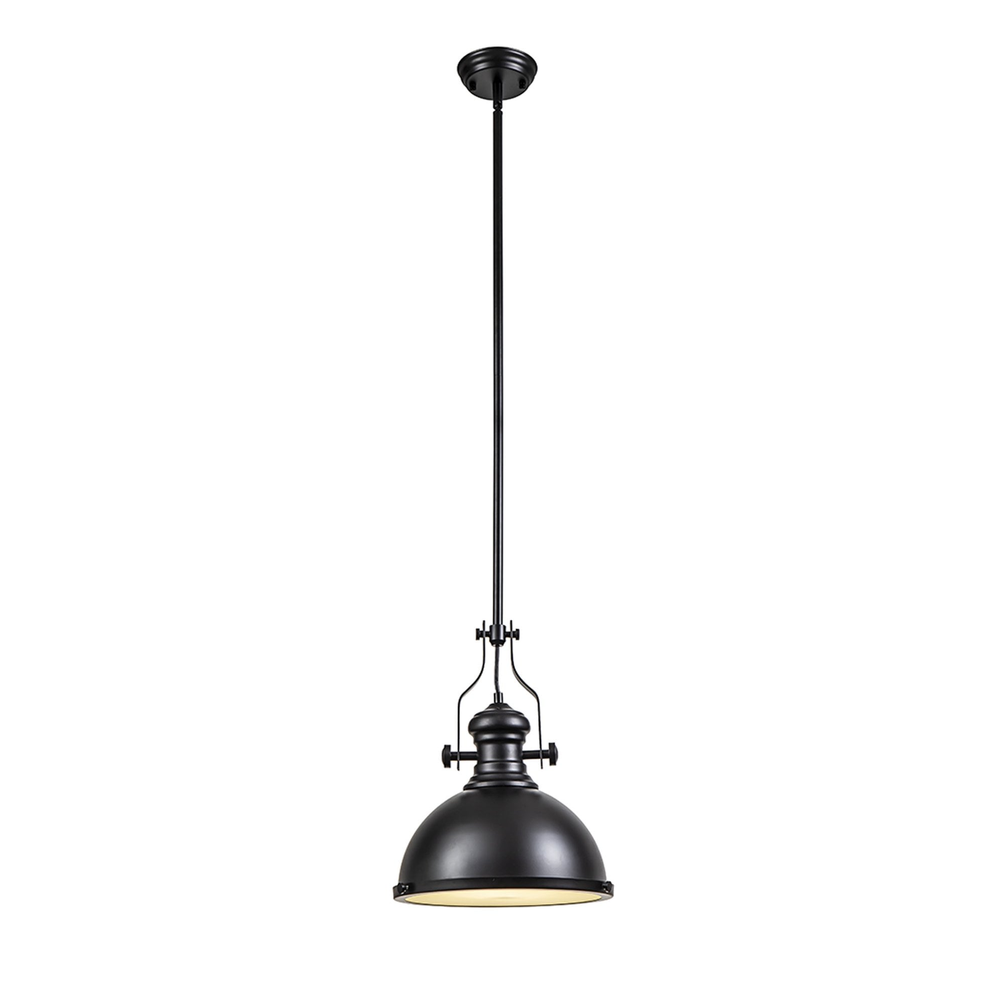 Fabula Epping Single Pendant - Matt Black