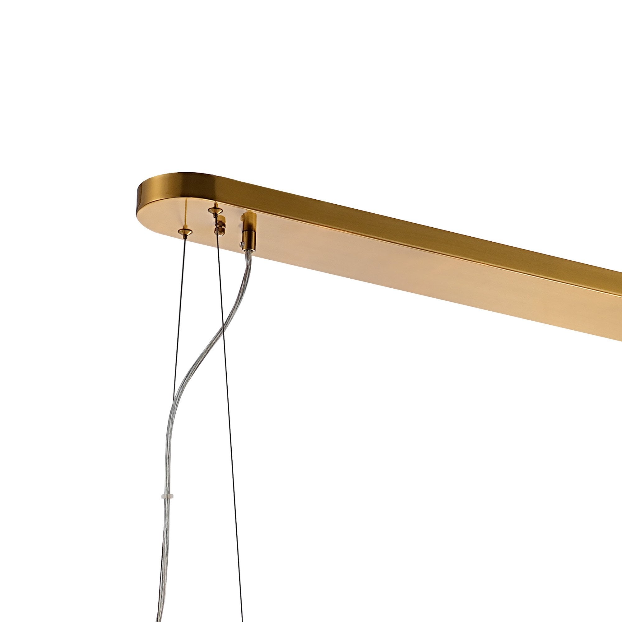 Fabula Farnley 36 Light Oblong Pendant - Brass & Clear Glass