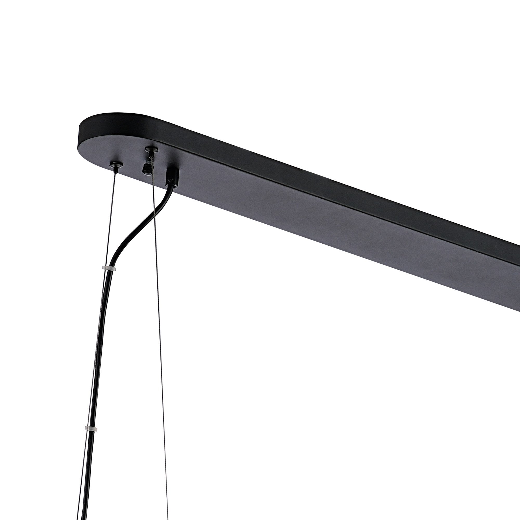 Fabula Farnley 36 Light Oblong Pendant - Satin Black & Clear Glass