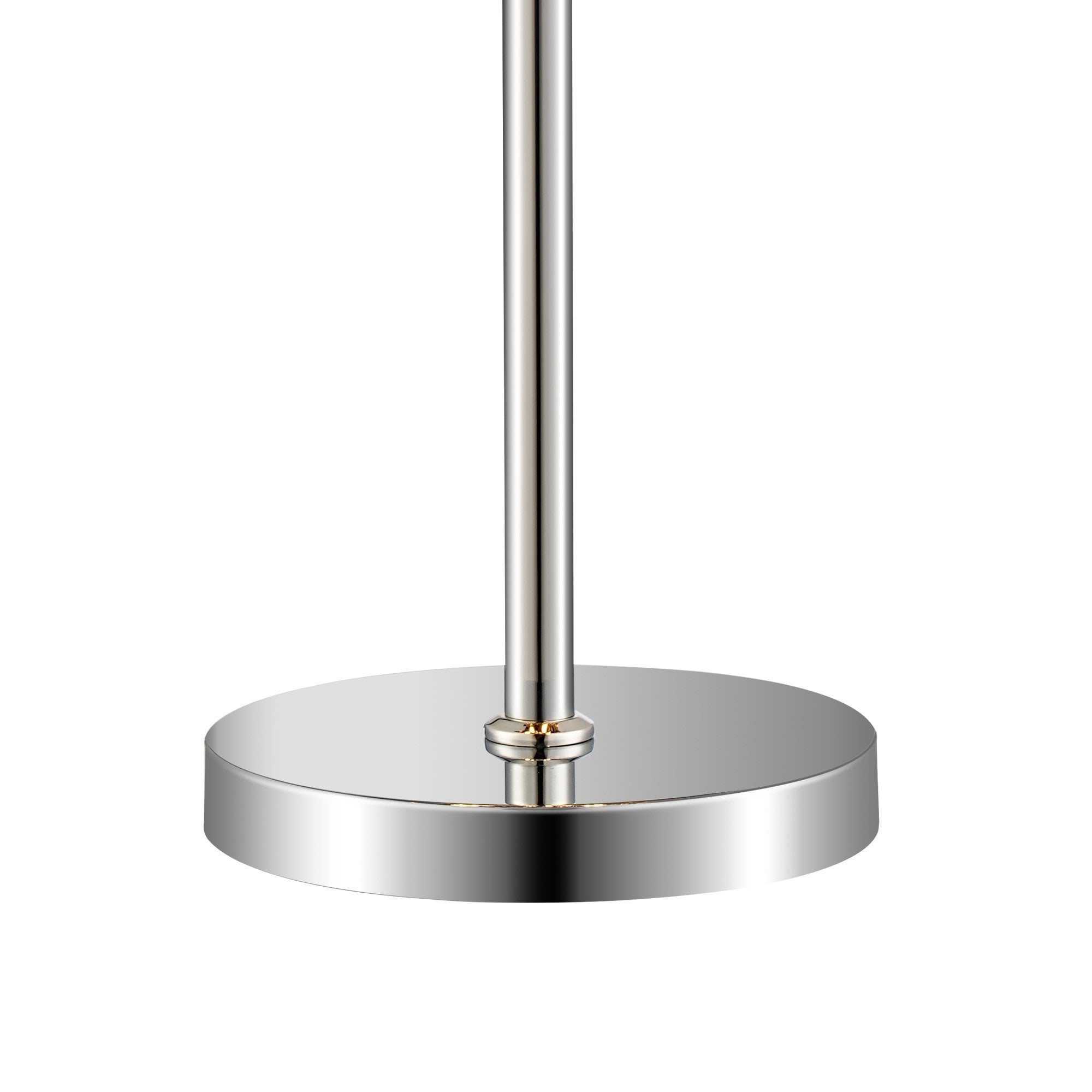Fabula Farnley 6 Light Table Lamp - Polished Nickel & Smoked Glass