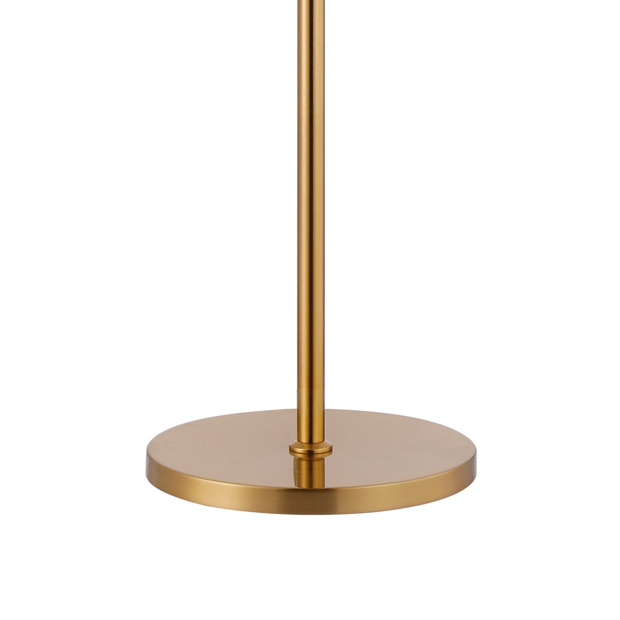 Fabula Farnley 8 Light Floor Lamp - Brass & Clear Glass