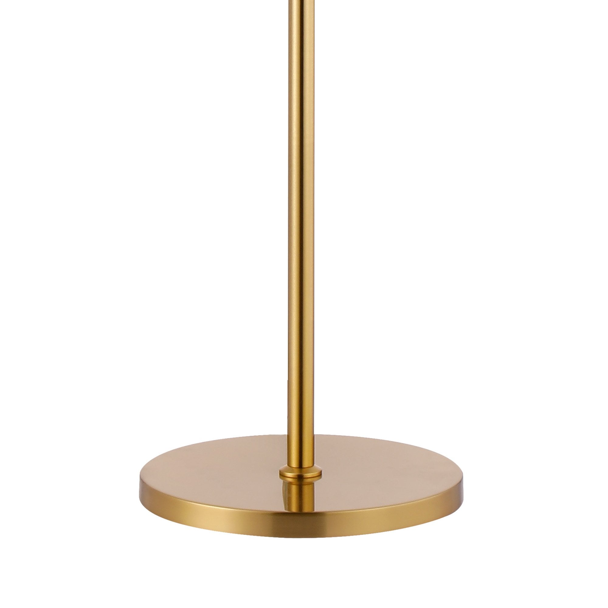 Fabula Farnley 8 Light Floor Lamp - Brass & Smoked Glass