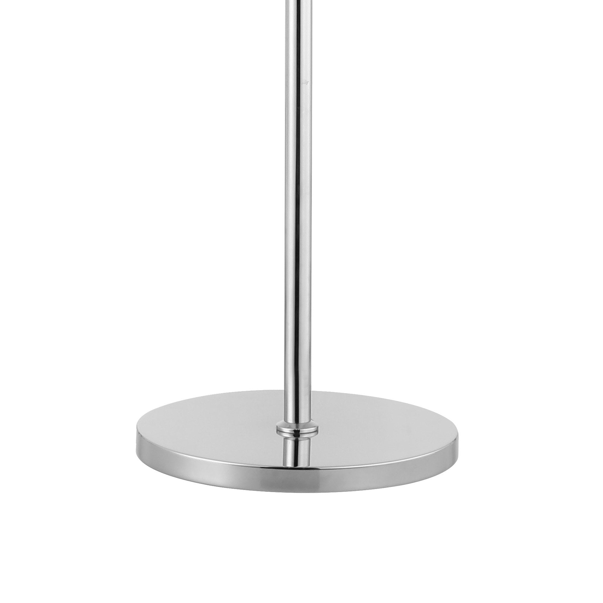 Fabula Farnley 8 Light Floor Lamp - Polished Nickel & Clear Glass