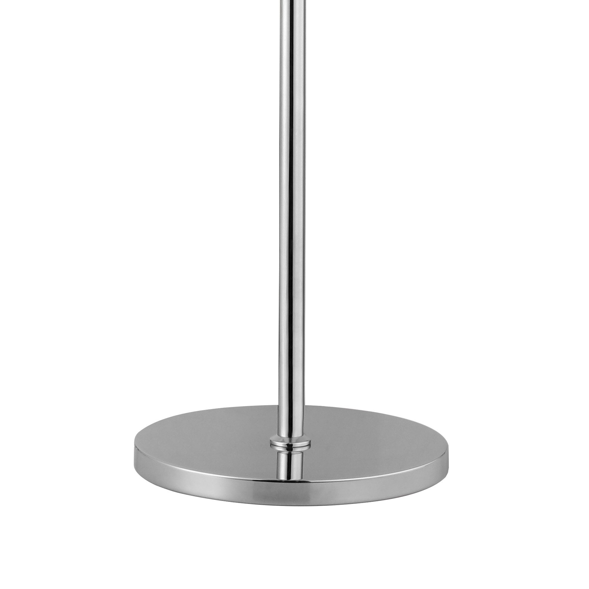 Fabula Farnley 8 Light Floor Lamp - Polished Nickel & Smoked Glass