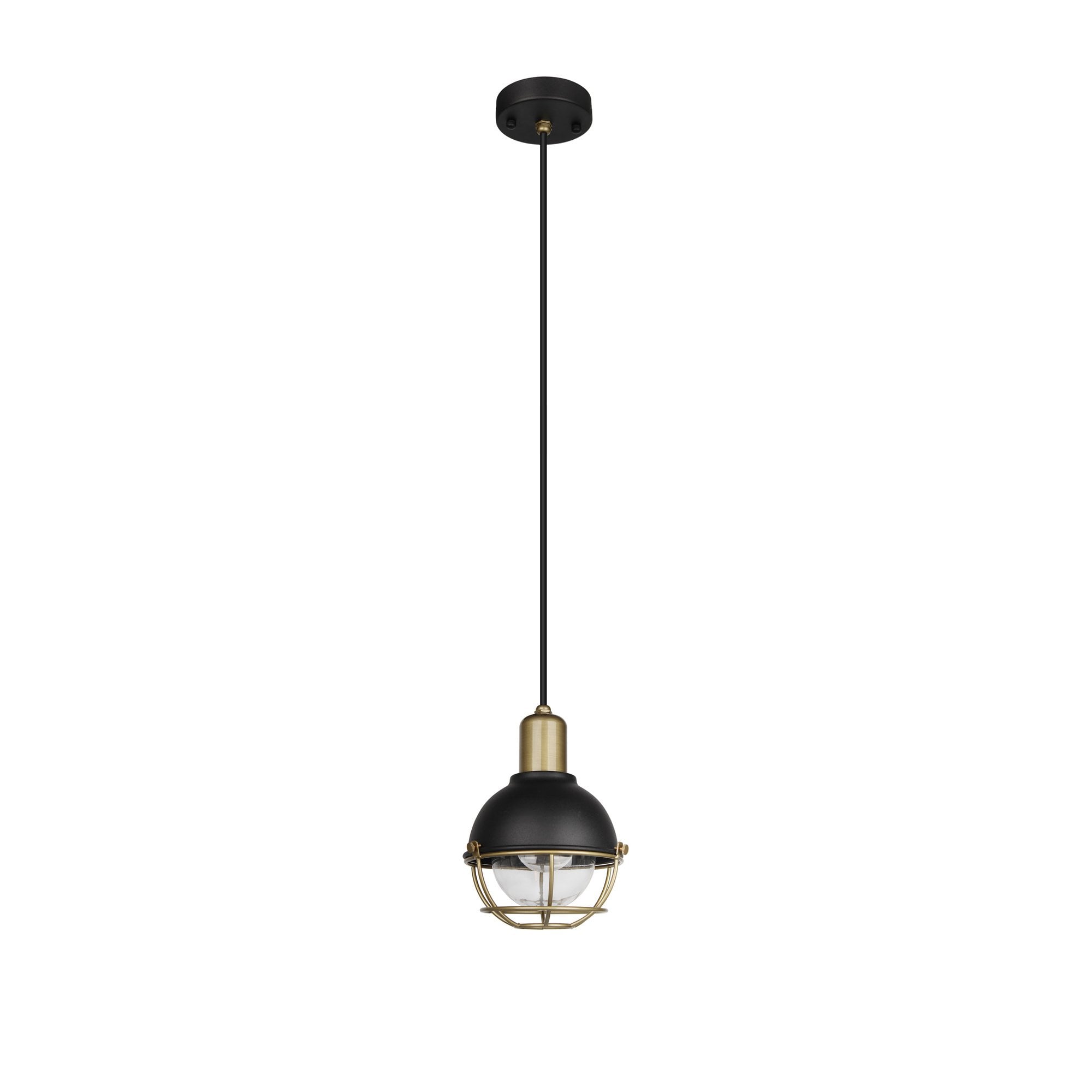 Fabula Gilwell Pendant - Sand Black & Antique Brass - IP65