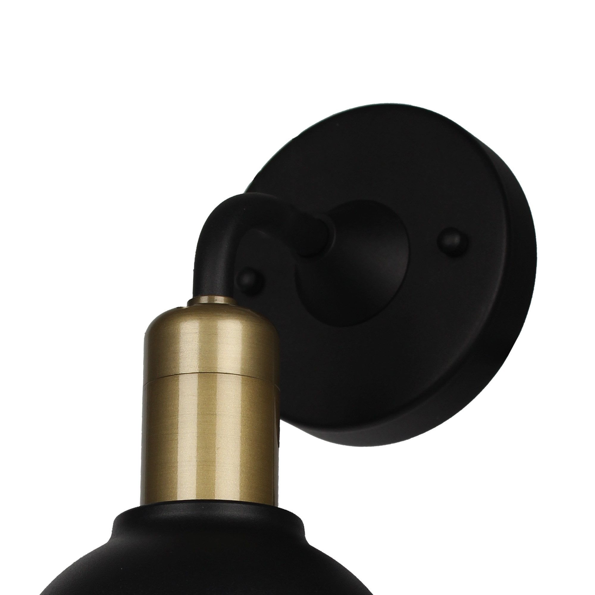 Fabula Gilwell Wall Lamp - Sand Black & Antique Brass - IP65