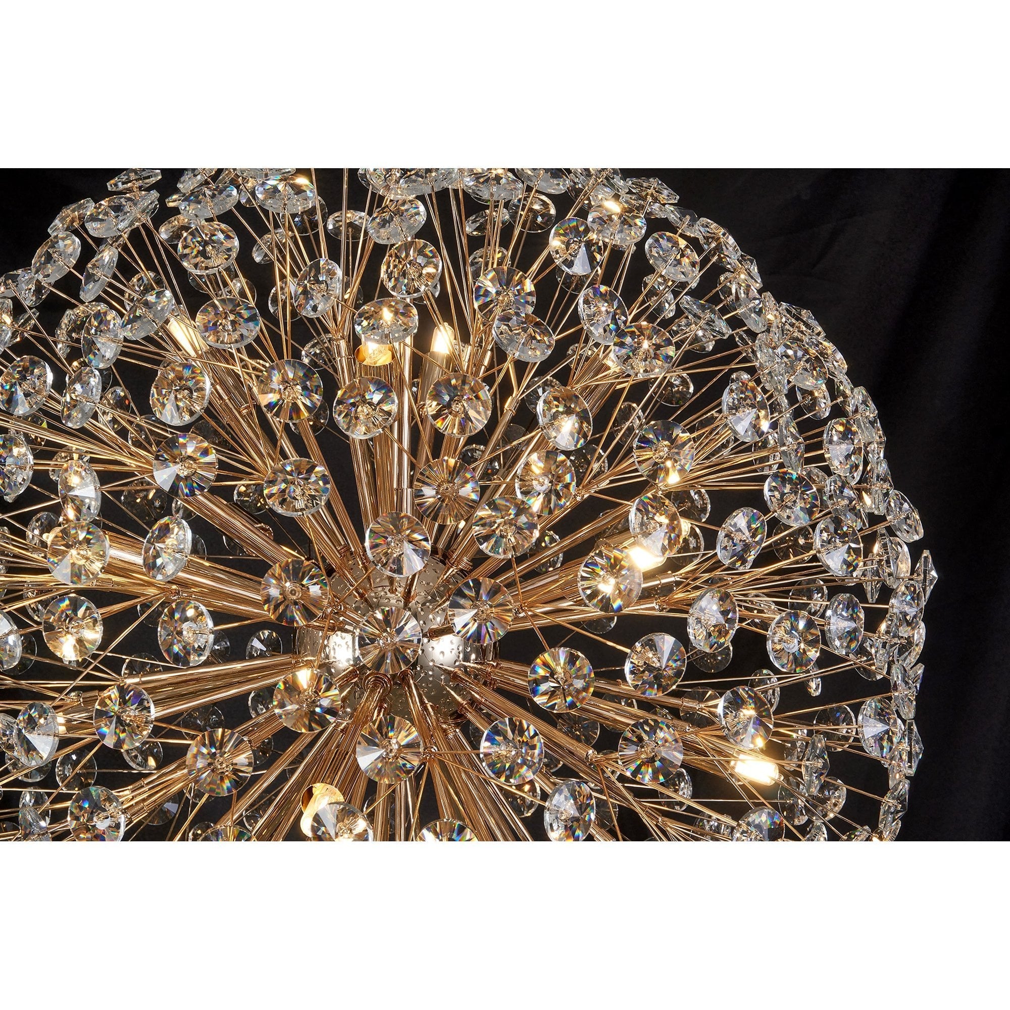 Fabula Grosvenor 12 Light Spherical Pendant - French Gold & Crystal