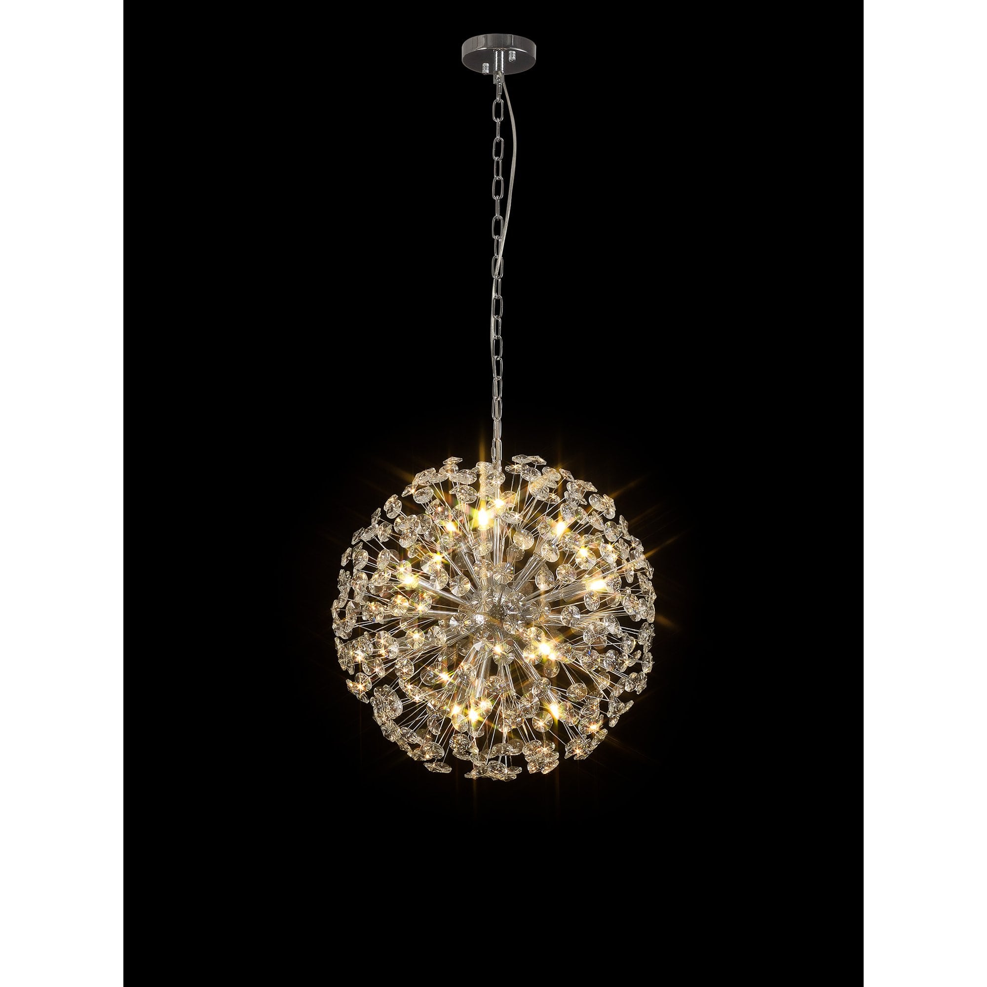 Fabula Grosvenor 12 Light Spherical Pendant - Polished Chrome & Crystal