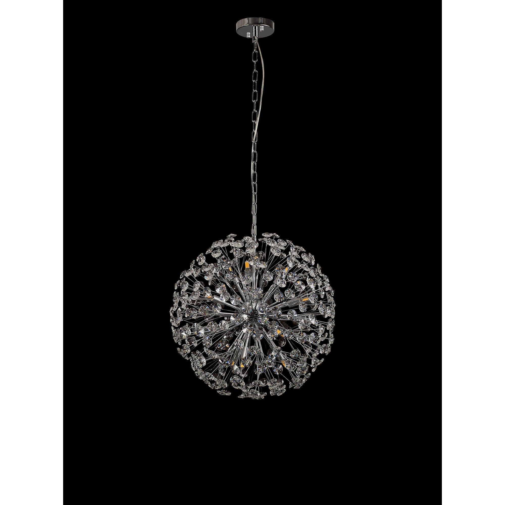 Fabula Grosvenor 12 Light Spherical Pendant - Polished Chrome & Crystal
