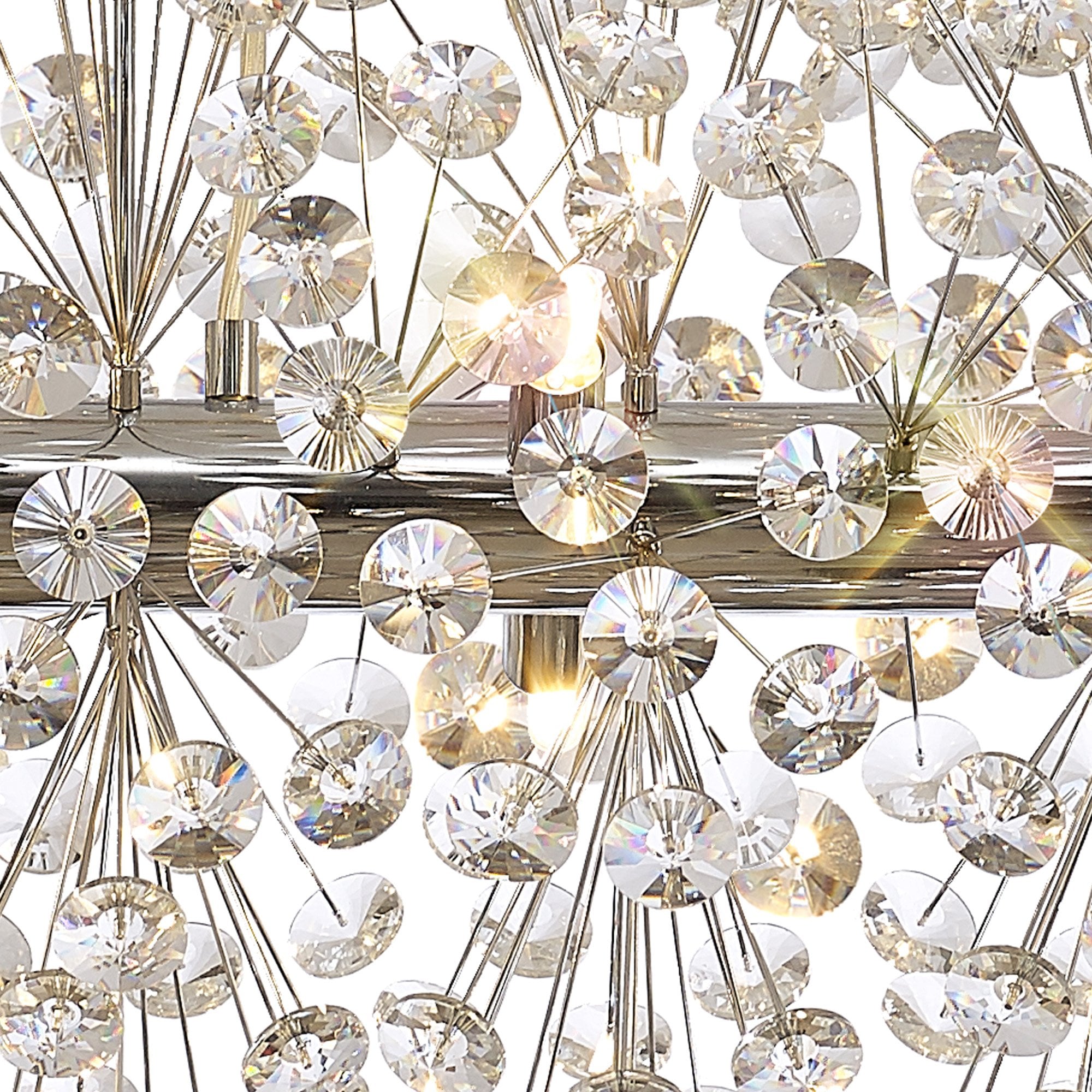 Fabula Grosvenor 14 Light Oblong Linear Pendant - Polished Chrome & Crystal (44 Extra Sets of Crystal)