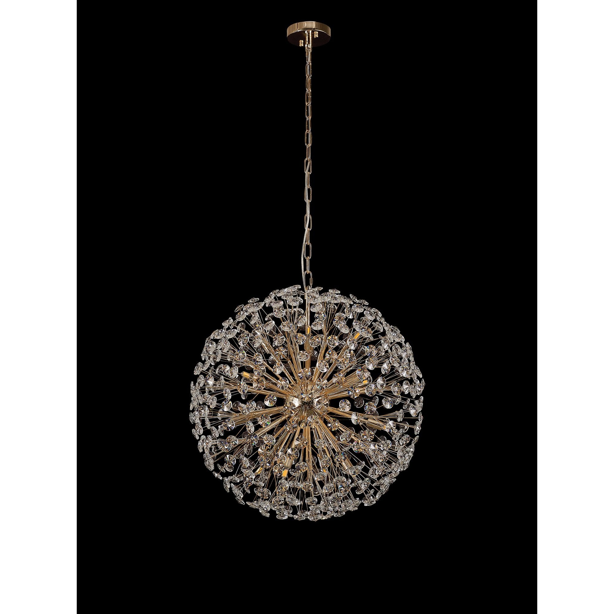 Fabula Grosvenor 16 Light Spherical Pendant - French Gold & Crystal