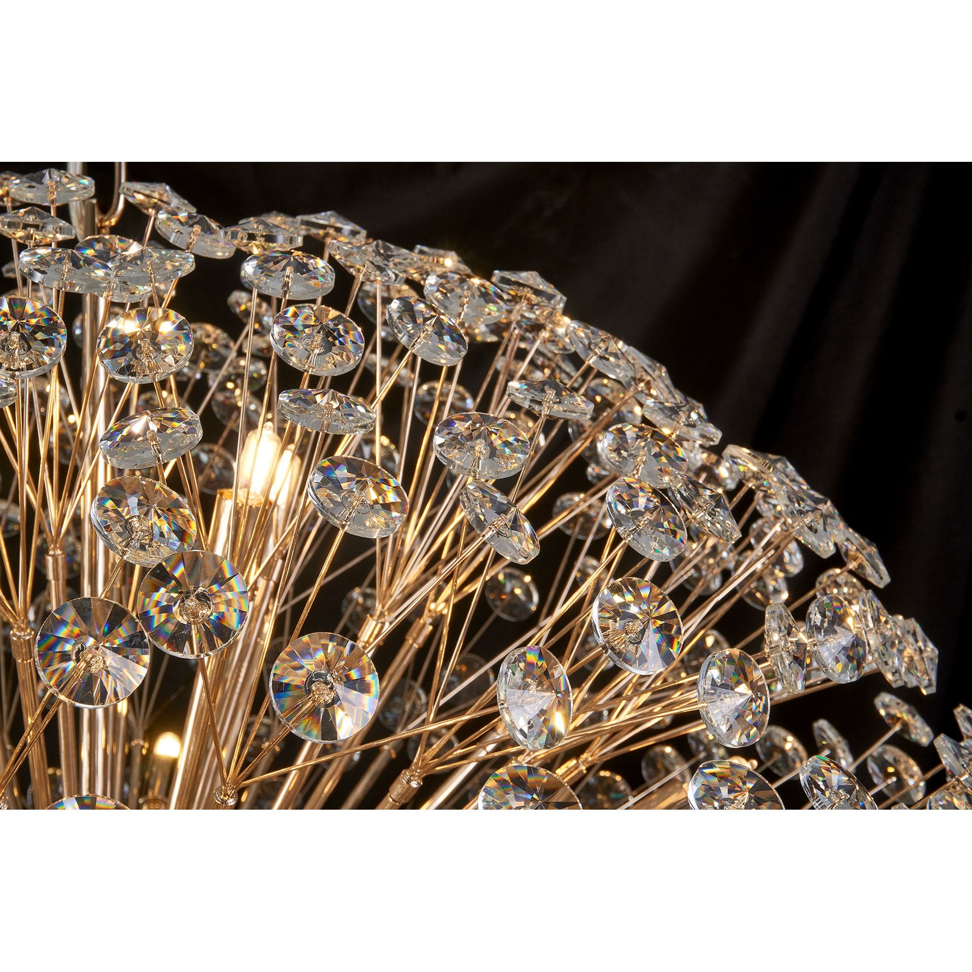 Fabula Grosvenor 16 Light Spherical Pendant - French Gold & Crystal