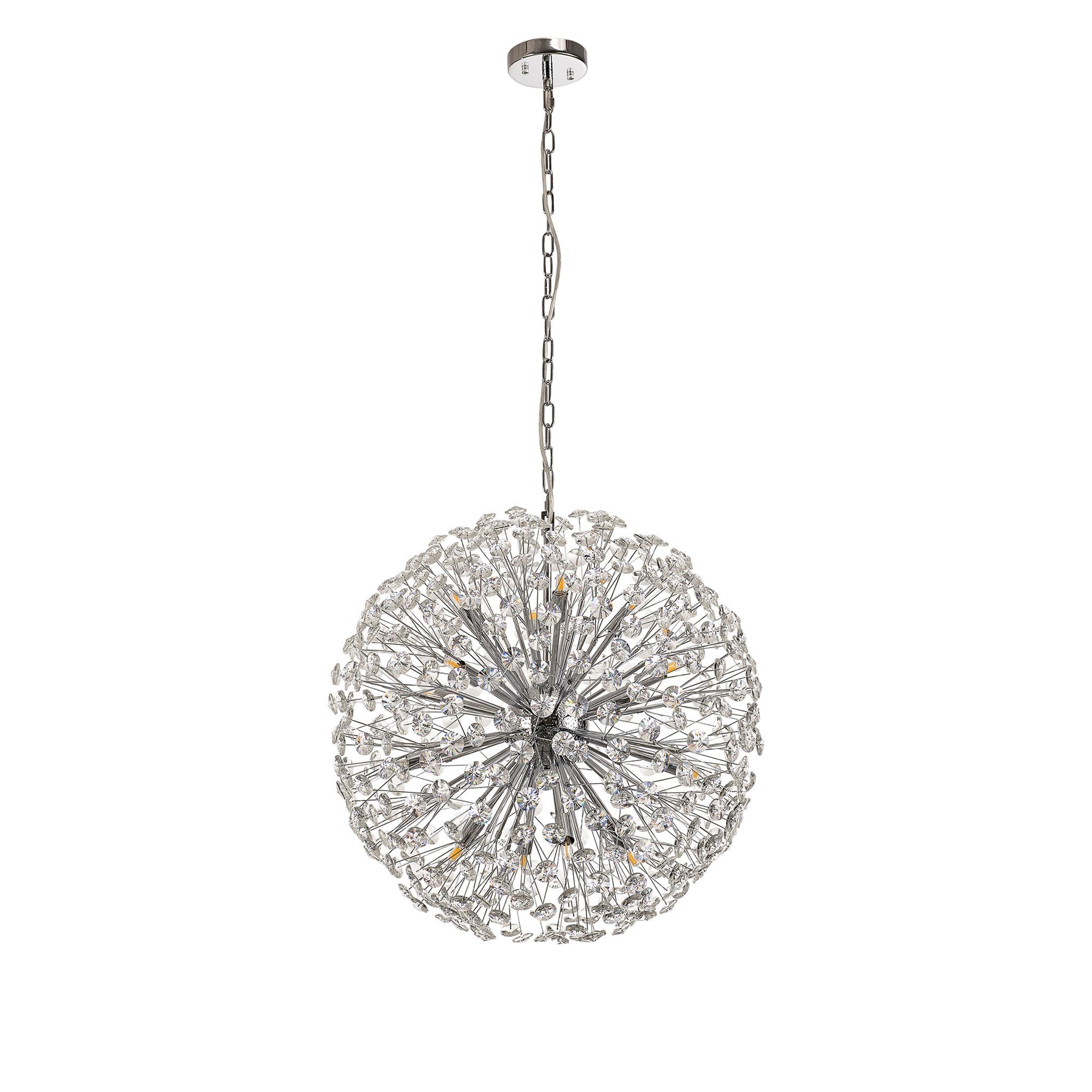 Fabula Grosvenor 16 Light Spherical Pendant - Polished Chrome & Crystal