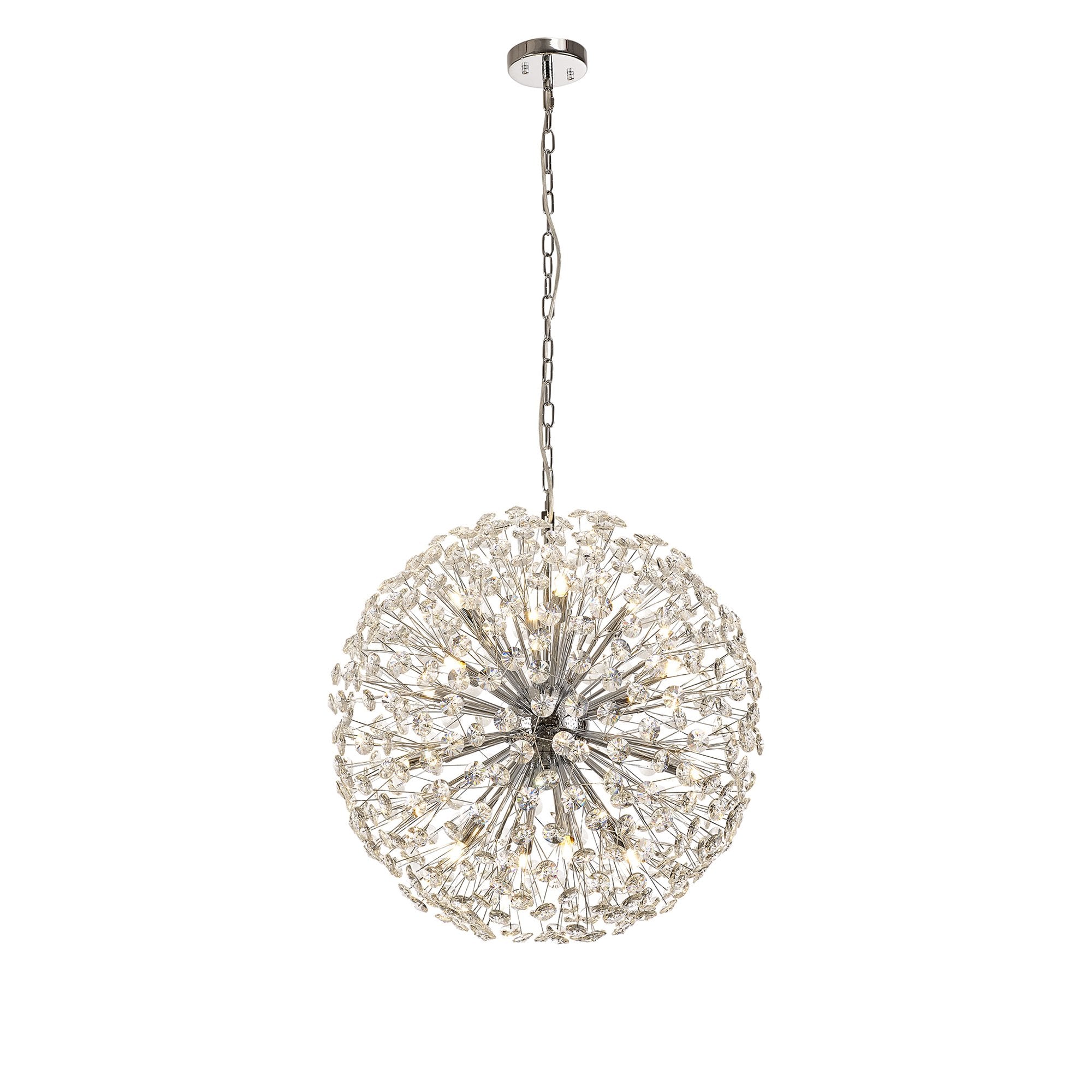Fabula Grosvenor 16 Light Spherical Pendant - Polished Chrome & Crystal