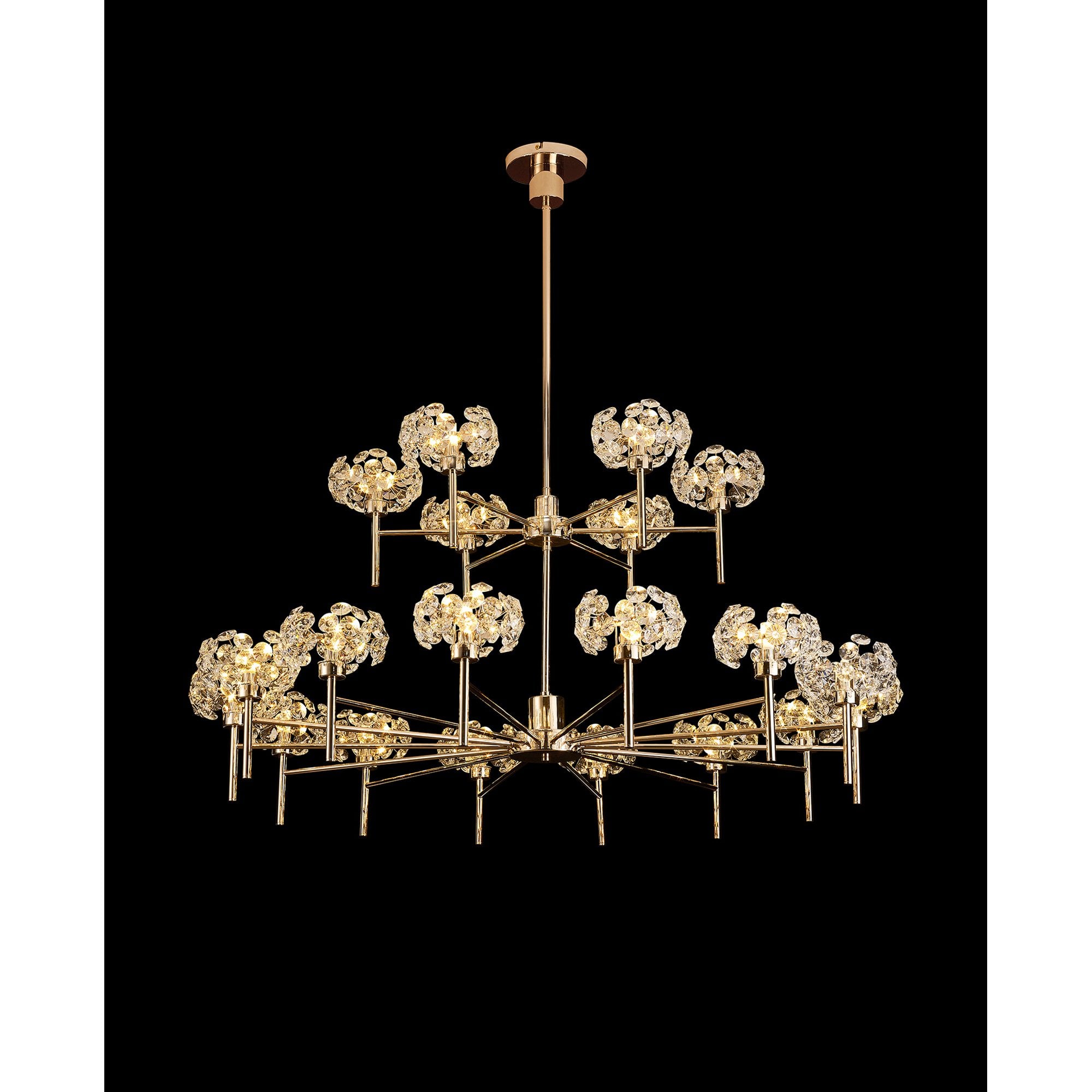 Fabula Grosvenor 20 Light Chandelier - French Gold & Crystal Glass
