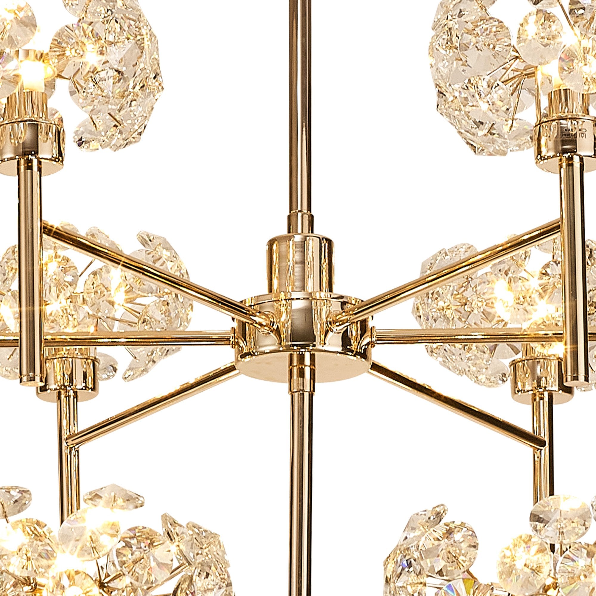 Fabula Grosvenor 20 Light Chandelier - French Gold & Crystal Glass