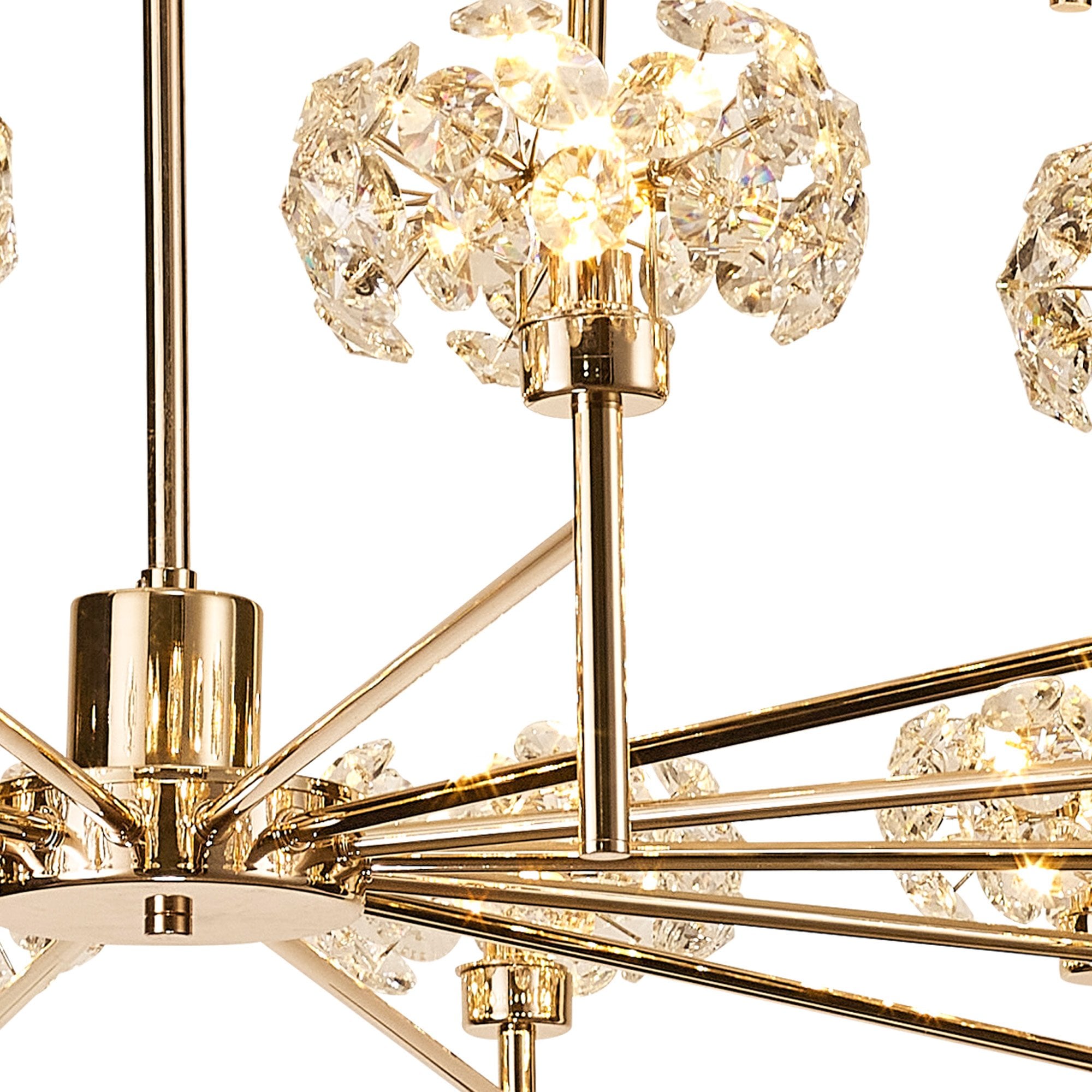 Fabula Grosvenor 20 Light Chandelier - French Gold & Crystal Glass