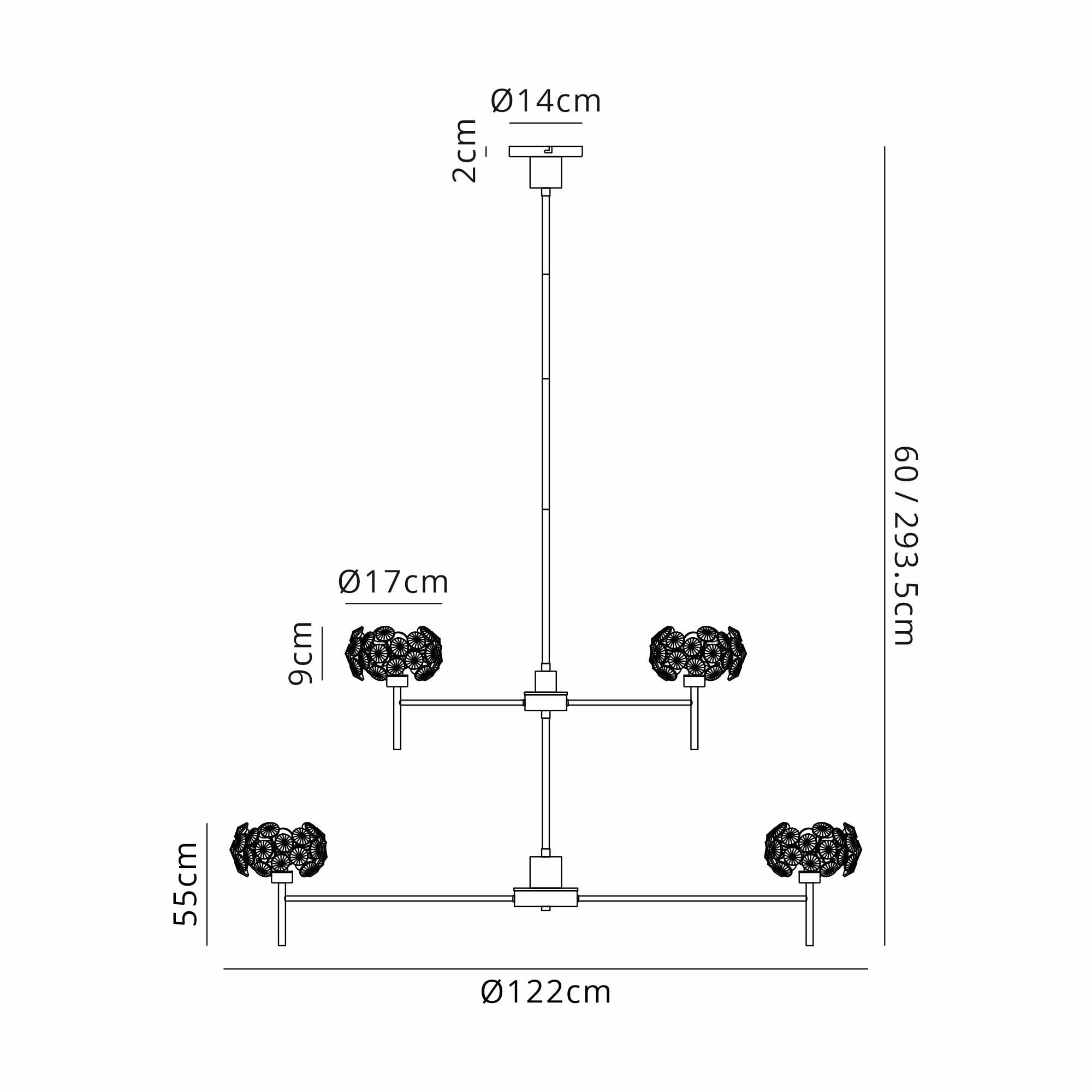 Fabula Grosvenor 20 Light Chandelier - French Gold & Crystal Glass