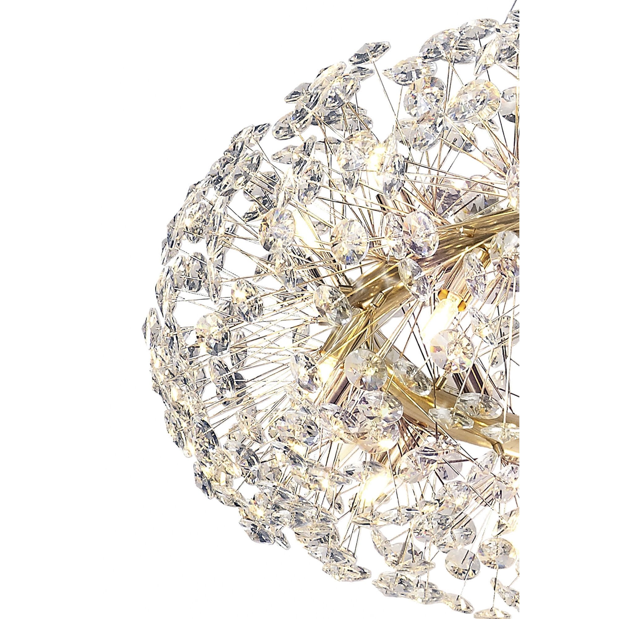 Fabula Grosvenor 36 Light Pendant - French Gold & Crystal