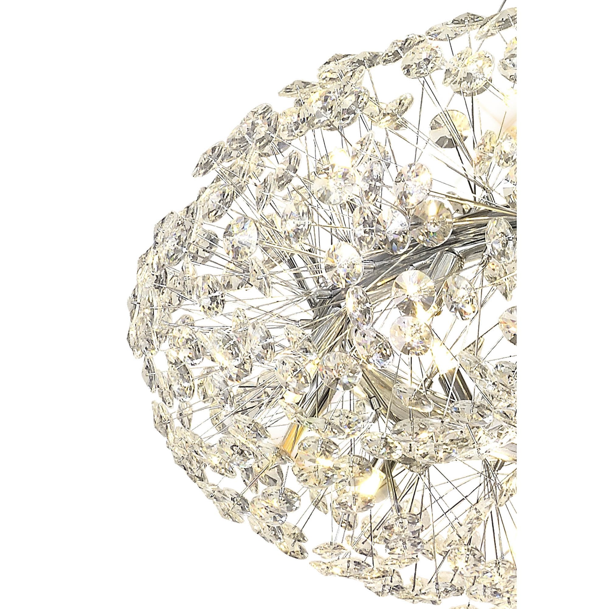 Fabula Grosvenor 36 Light Pendant - Polished Chrome & Crystal