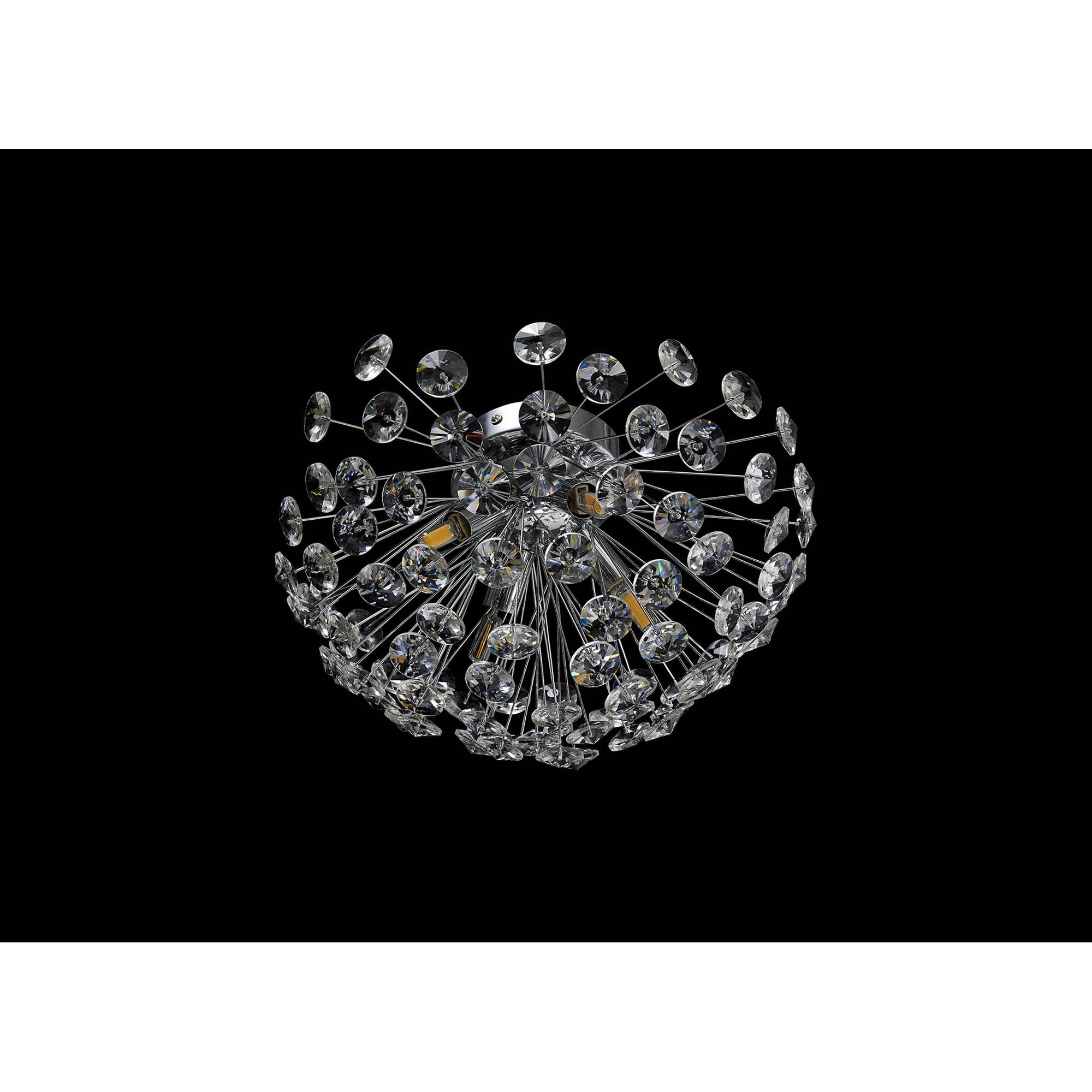 Fabula Grosvenor 4 Light Flush light - Polished Chrome & Crystal