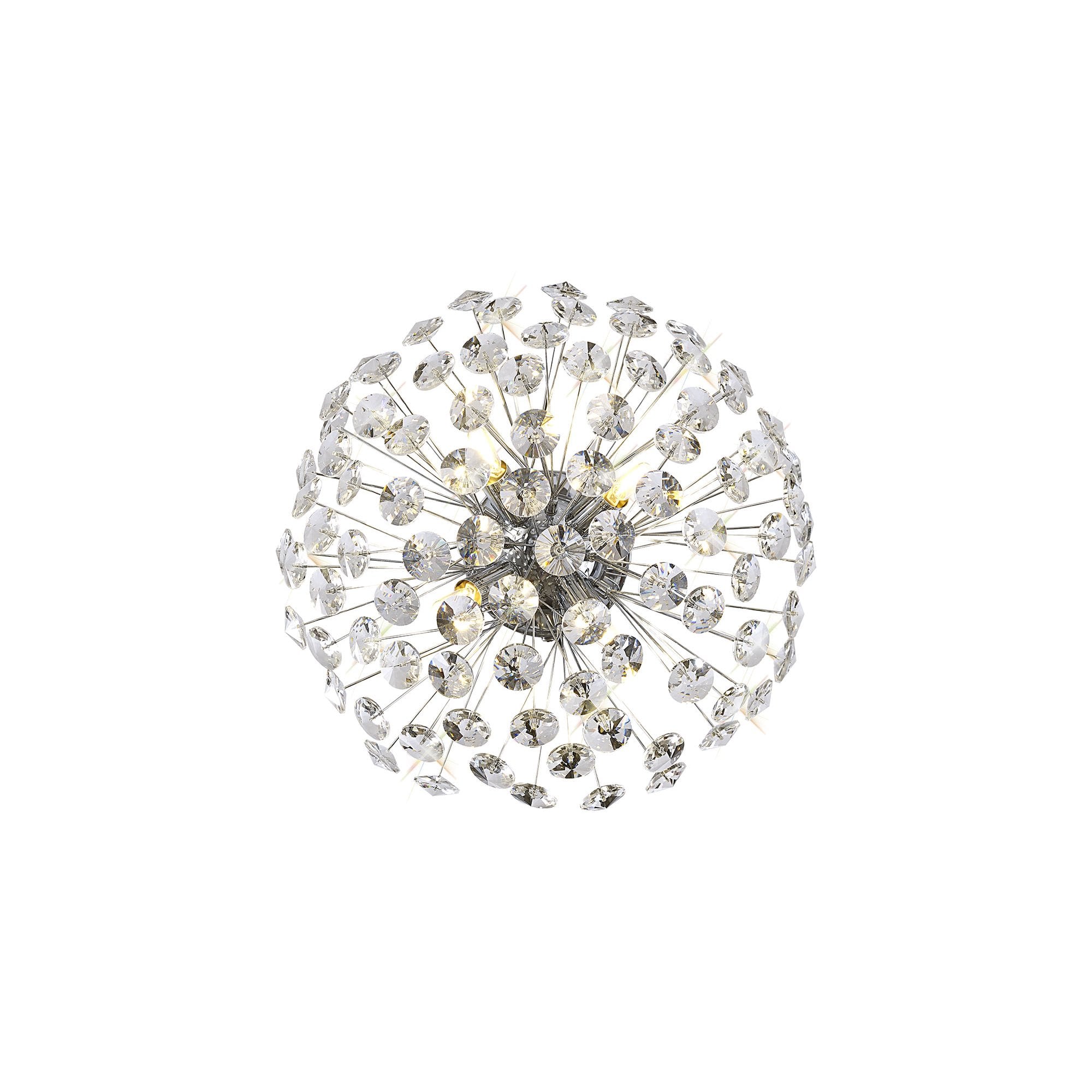 Fabula Grosvenor 4 Light Flush light - Polished Chrome & Crystal