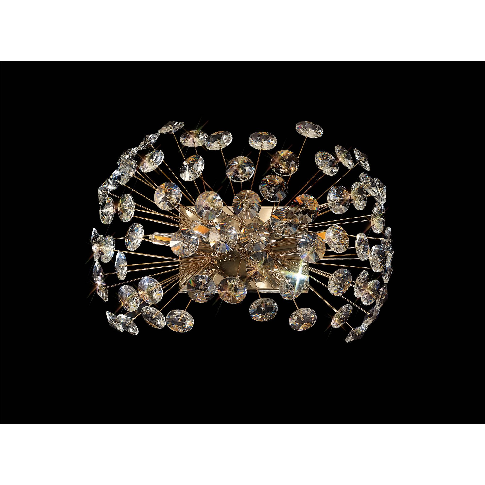 Fabula Grosvenor 4 Light Wall Light - French Gold & Crystal