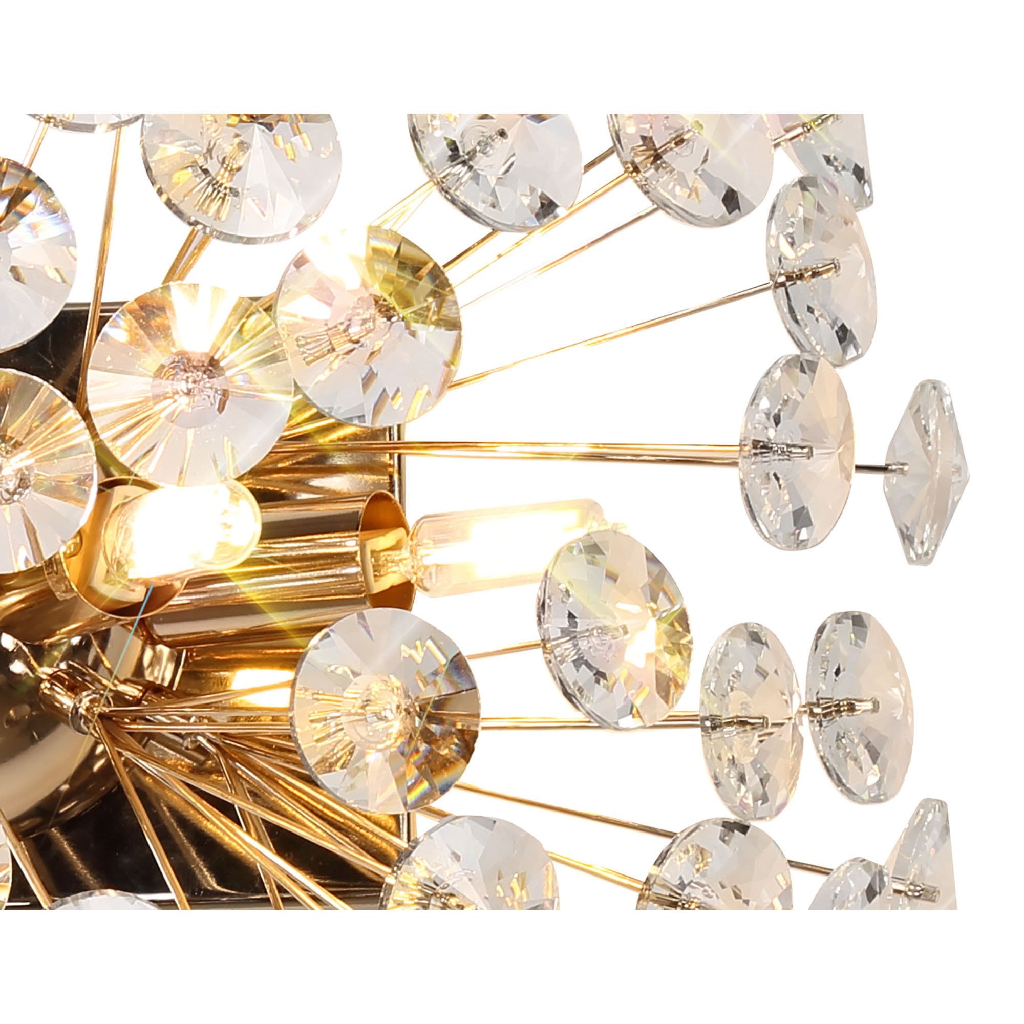 Fabula Grosvenor 4 Light Wall Light - French Gold & Crystal