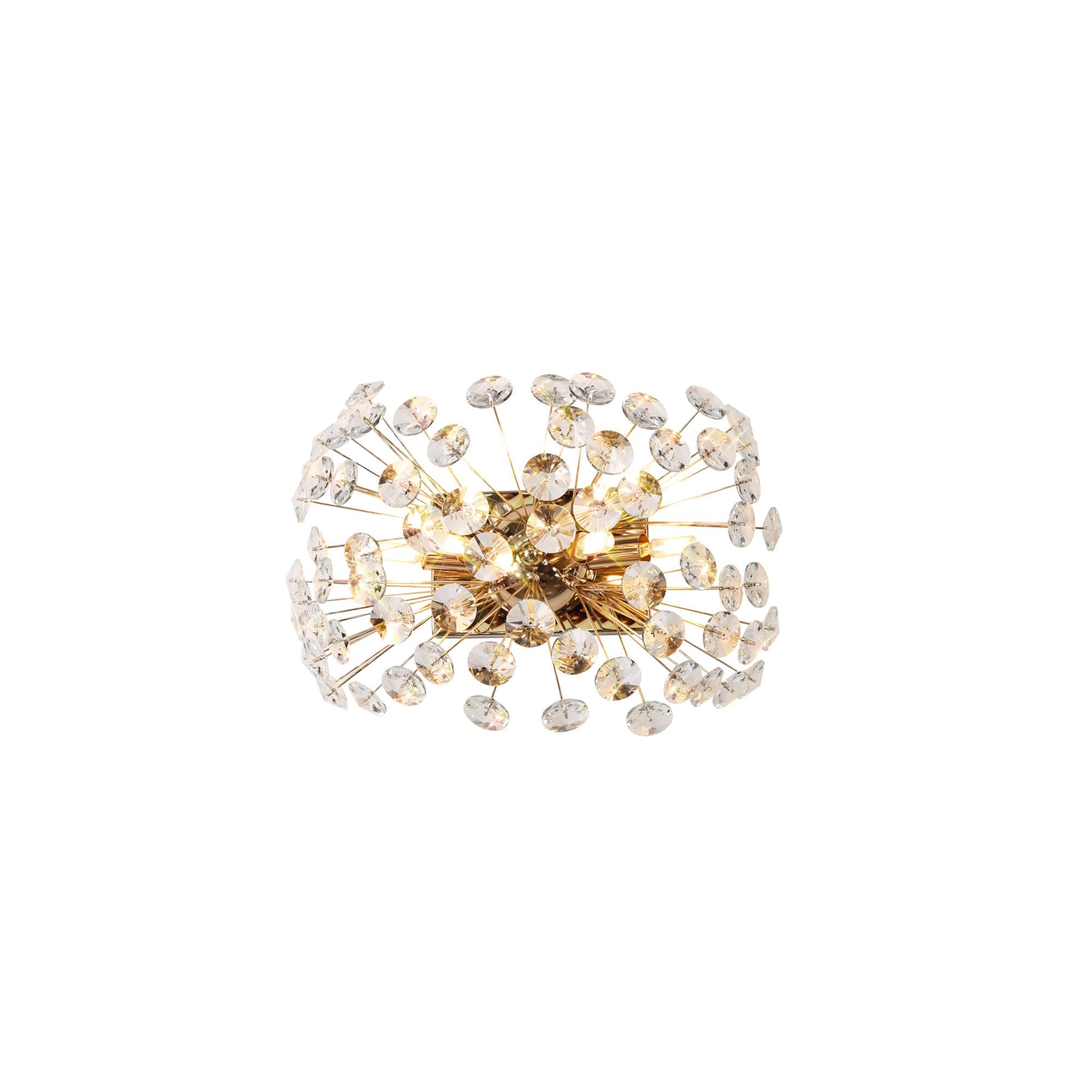Fabula Grosvenor 4 Light Wall Light - French Gold & Crystal