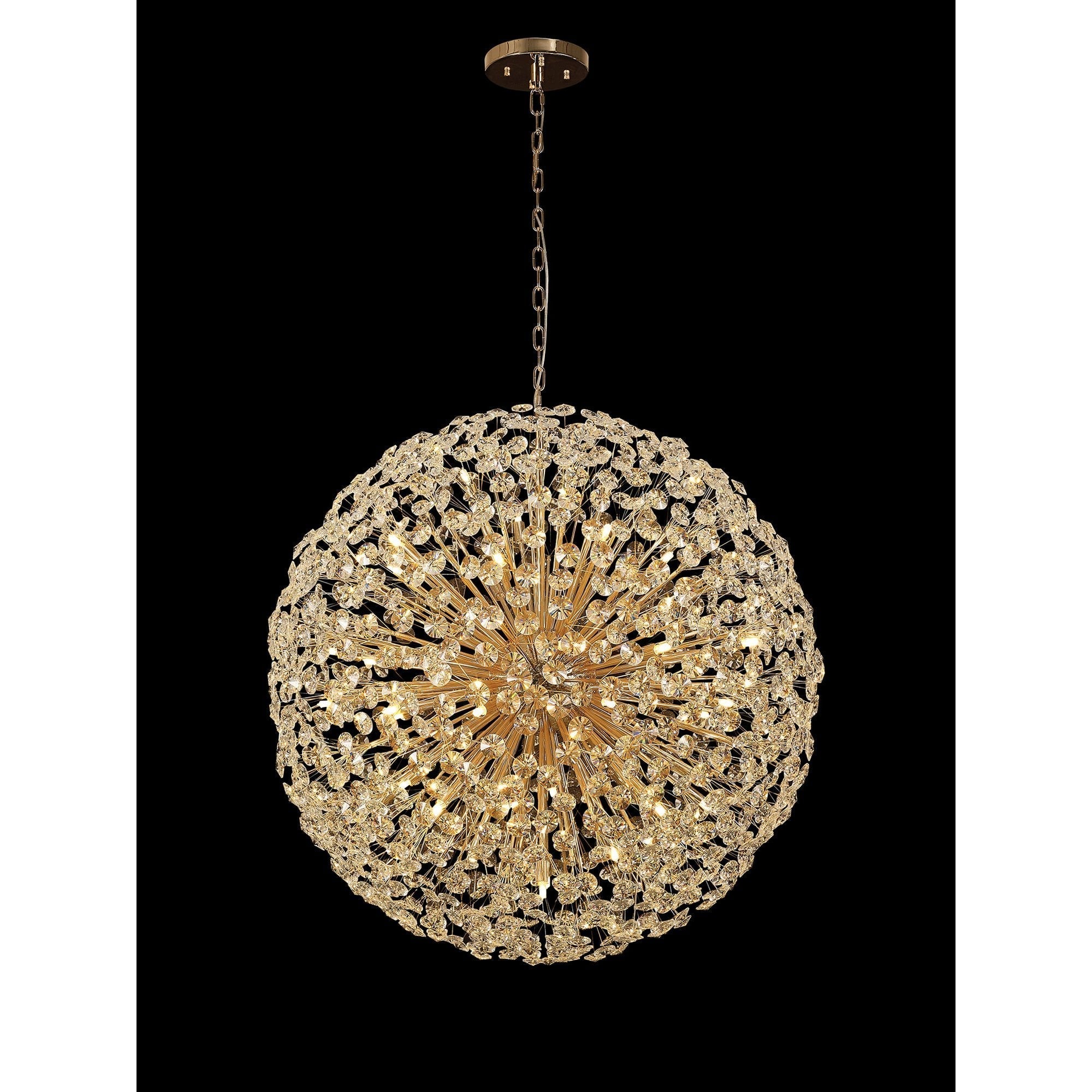 Fabula Grosvenor 48 Light Spherical Pendant - French Gold & Crystal