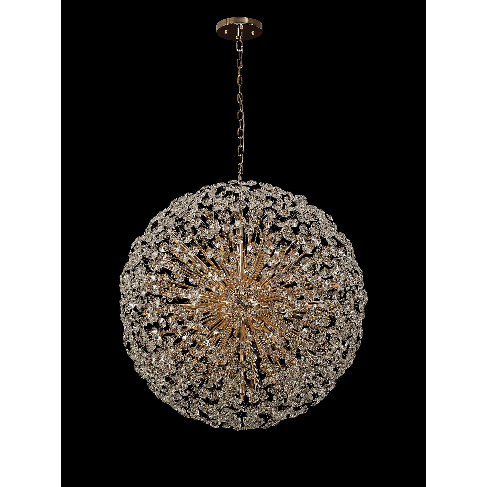Fabula Grosvenor 48 Light Spherical Pendant - French Gold & Crystal