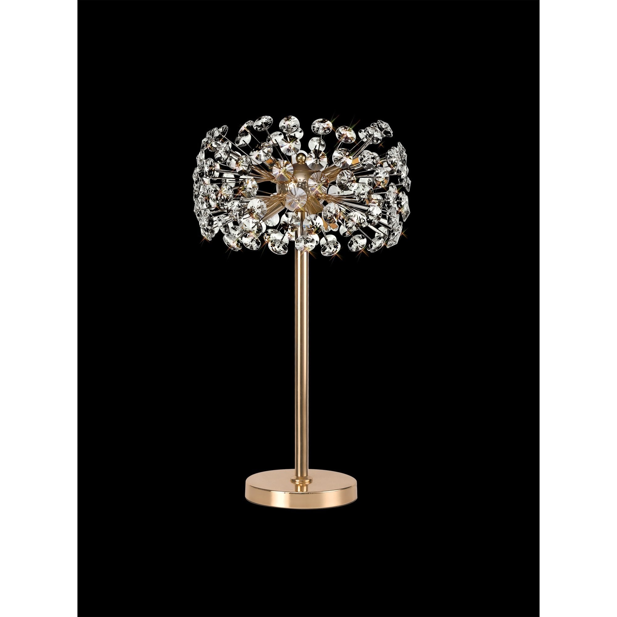Fabula Grosvenor 6 Light Table Lamp - French Gold & Crystal