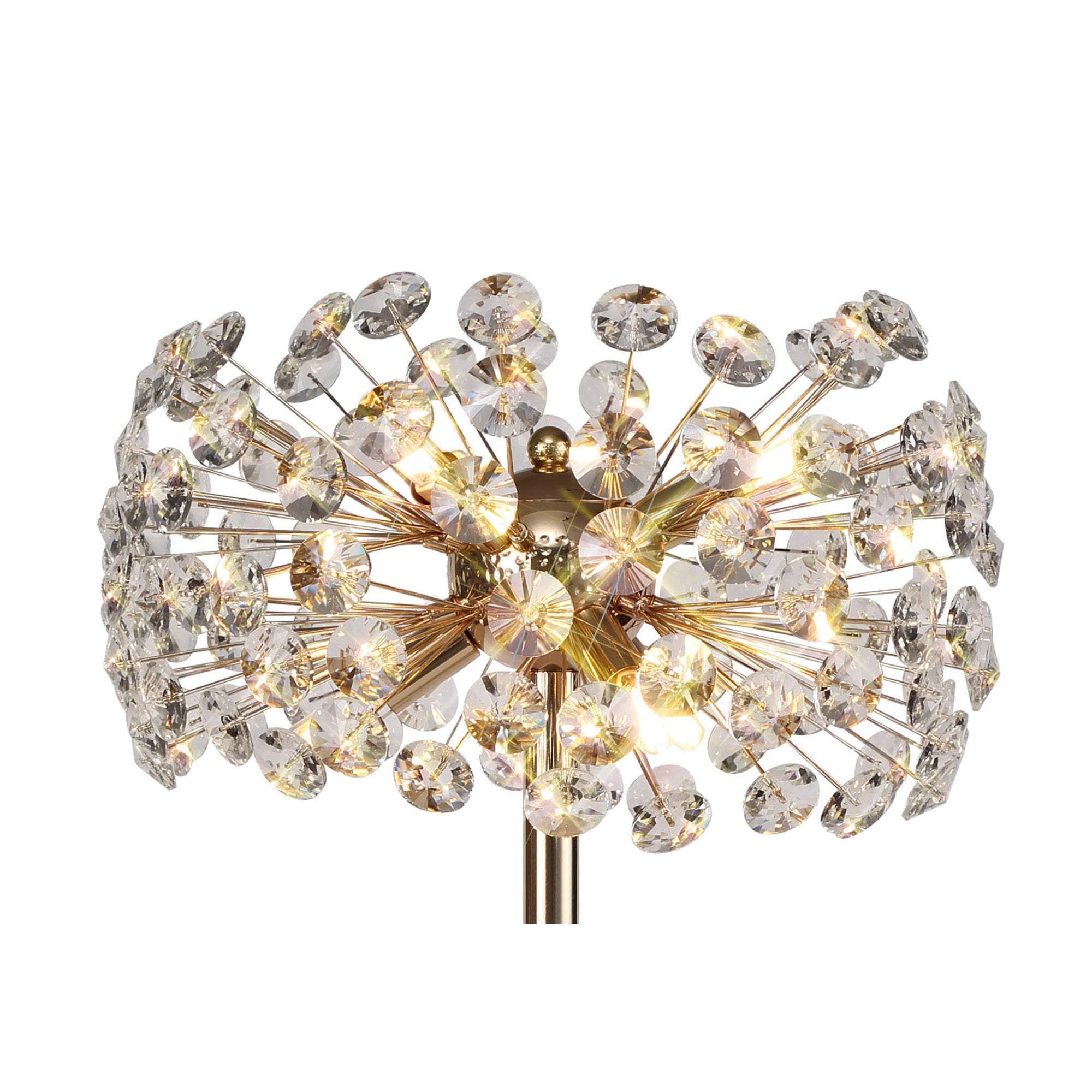 Fabula Grosvenor 6 Light Table Lamp - French Gold & Crystal