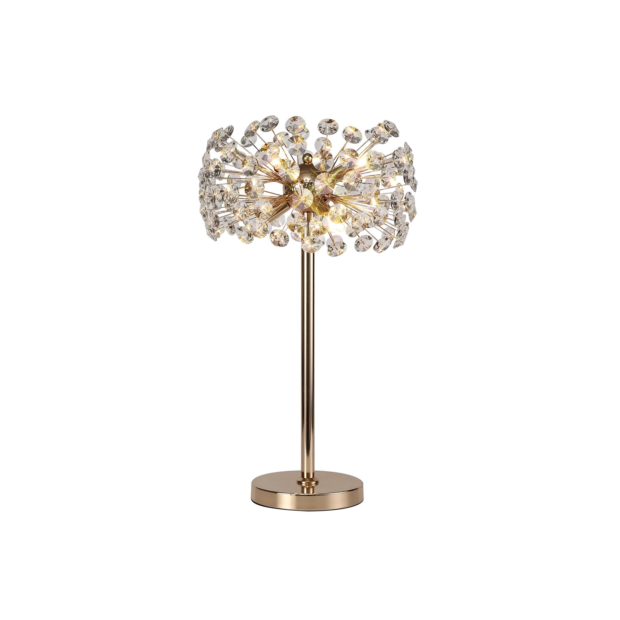 Fabula Grosvenor 6 Light Table Lamp - French Gold & Crystal
