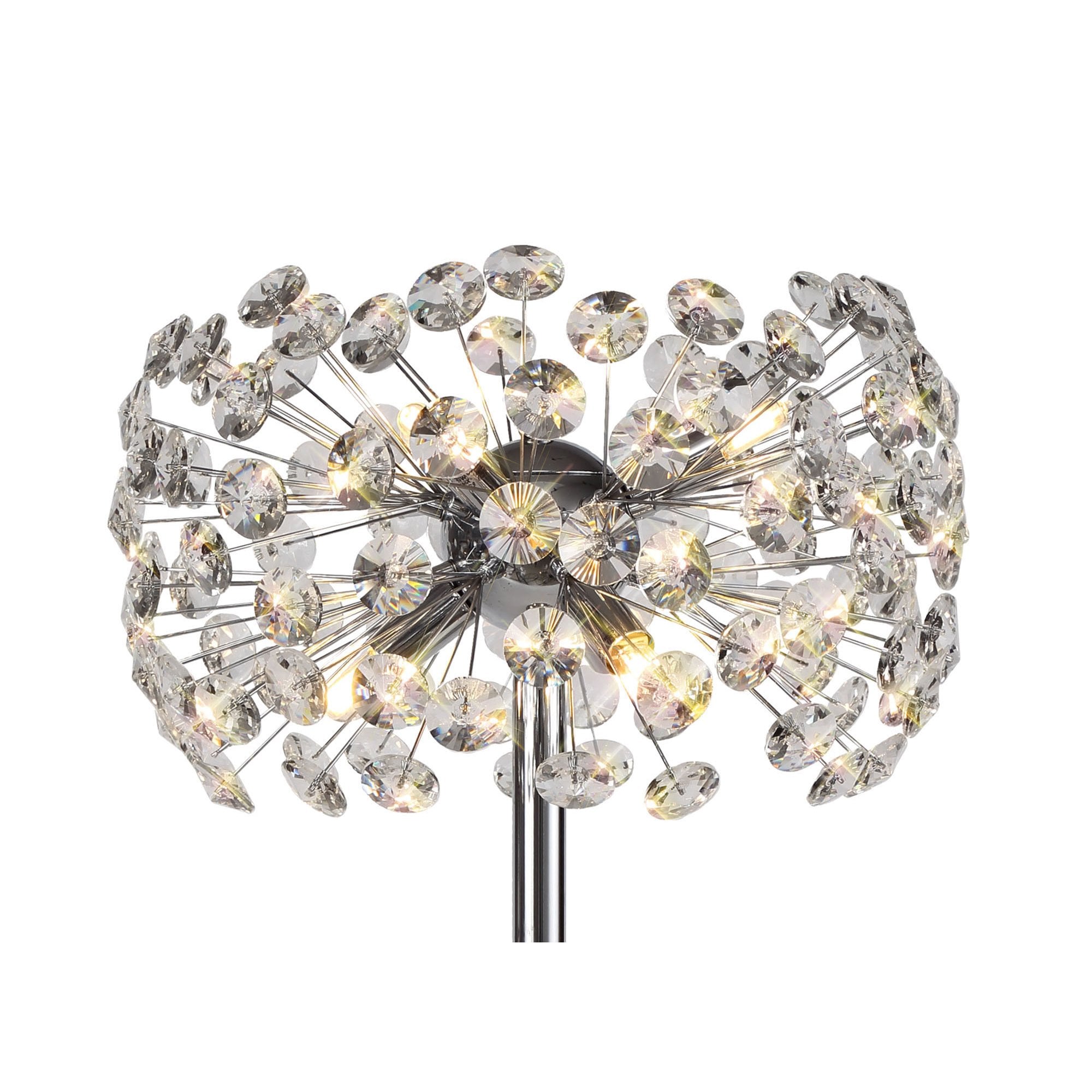 Fabula Grosvenor 6 Light Table Lamp - Polished Chrome & Crystal