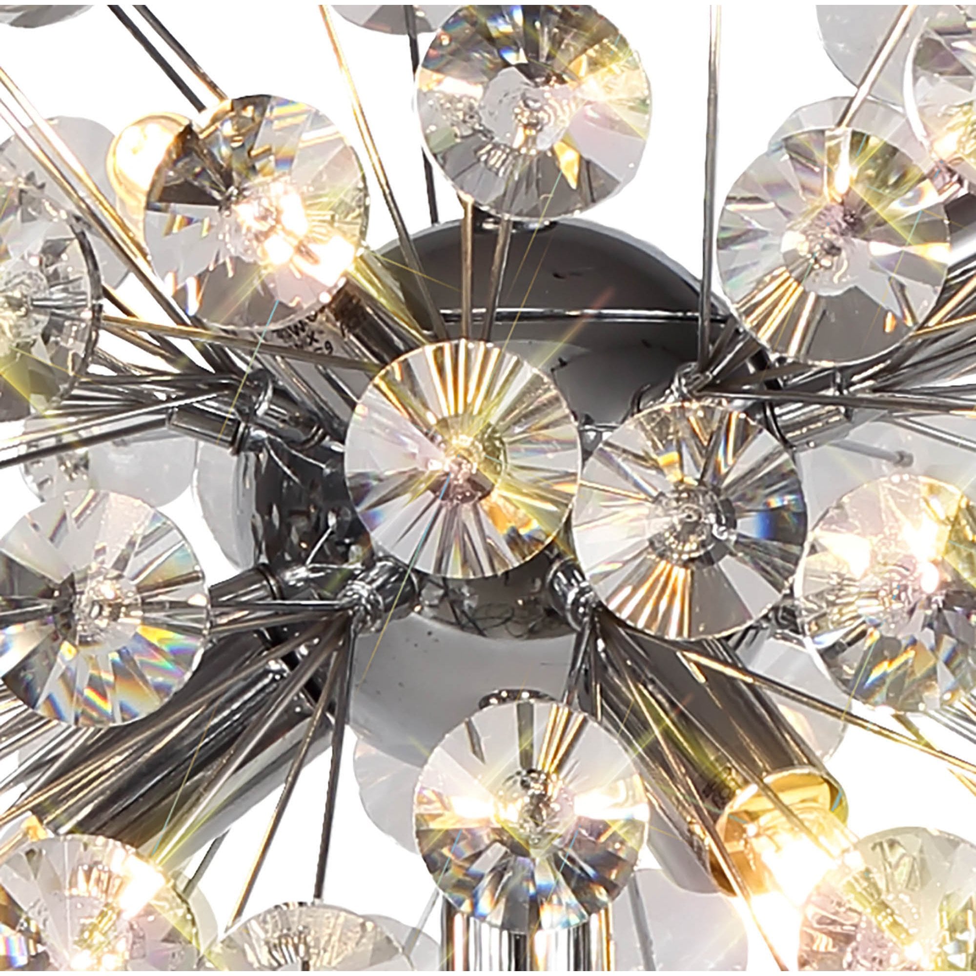 Fabula Grosvenor 6 Light Table Lamp - Polished Chrome & Crystal
