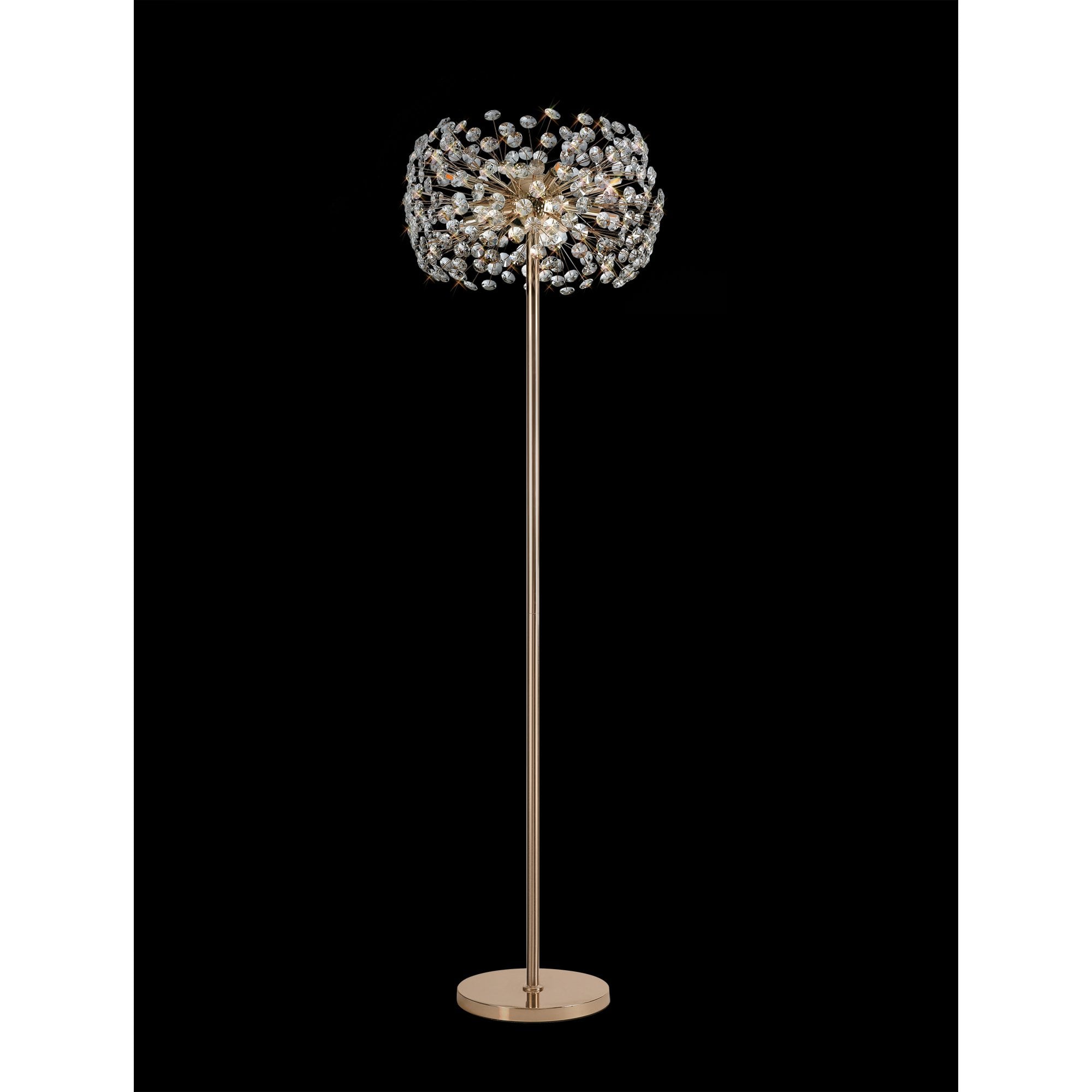 Fabula Grosvenor 8 Light Floor Lamp - French Gold & Crystal