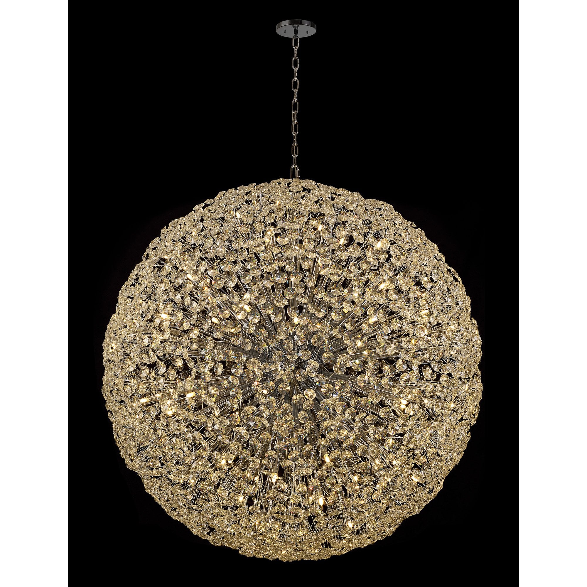 Fabula Grosvenor 84 Light Spherical Pendant - Polished Chrome & Crystal