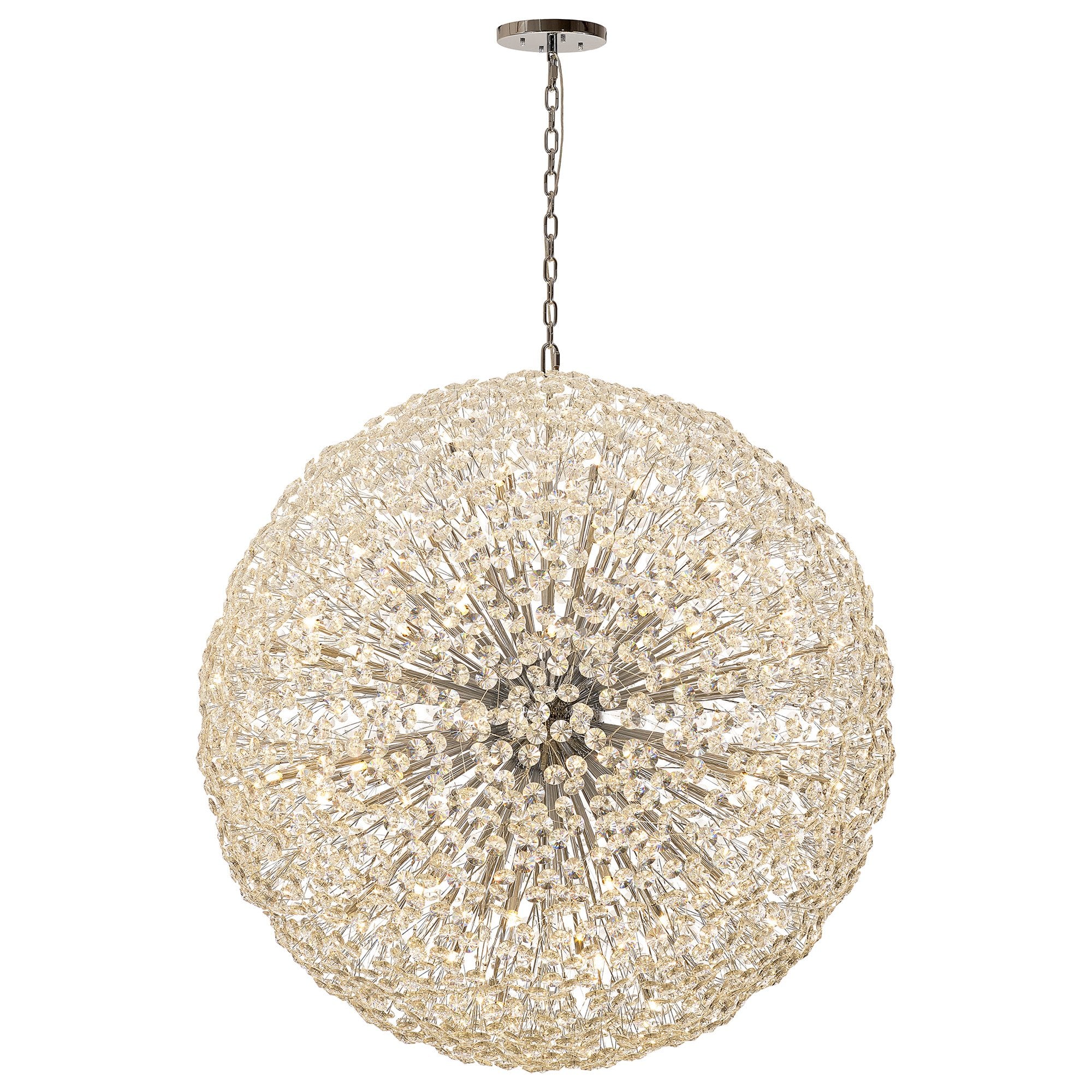Fabula Grosvenor 84 Light Spherical Pendant - Polished Chrome & Crystal