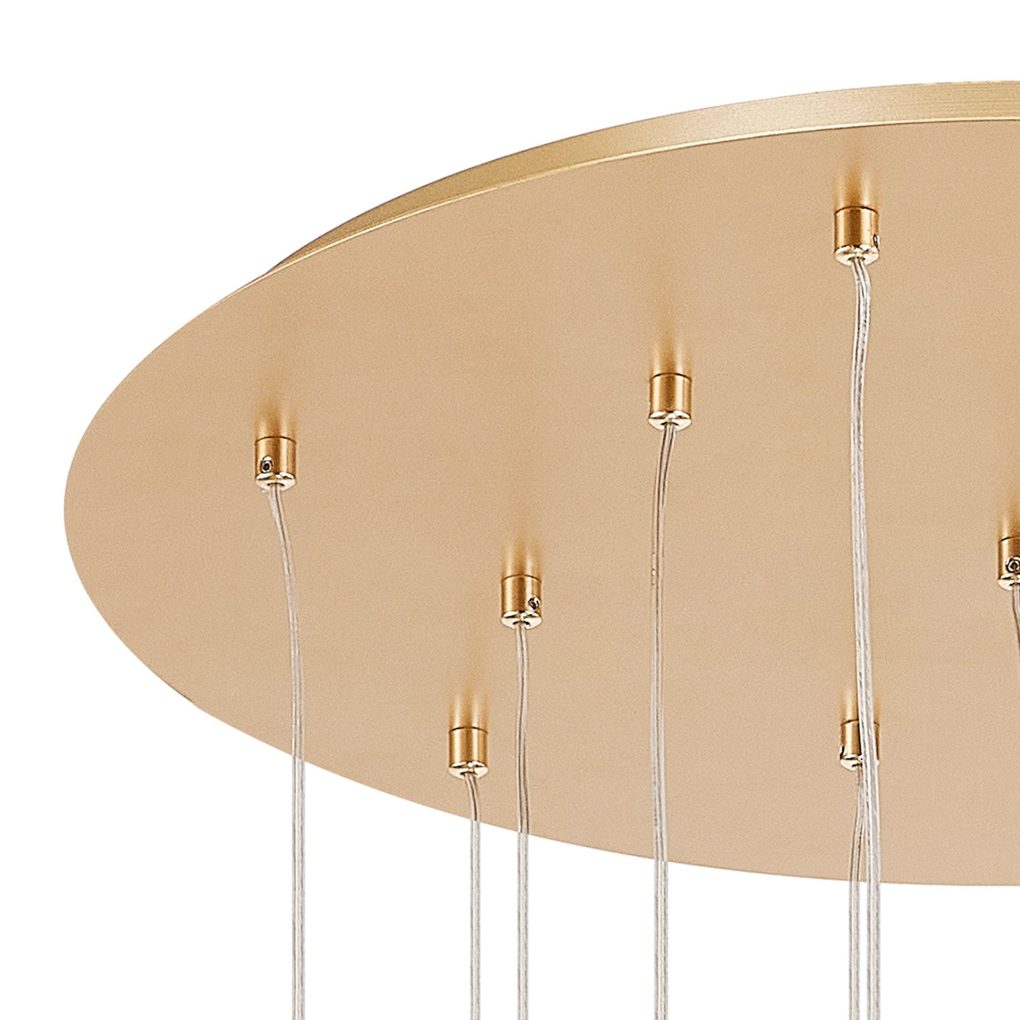 Fabula Grosvenor 9 Light Round Multi-Drop Pendant - French Gold