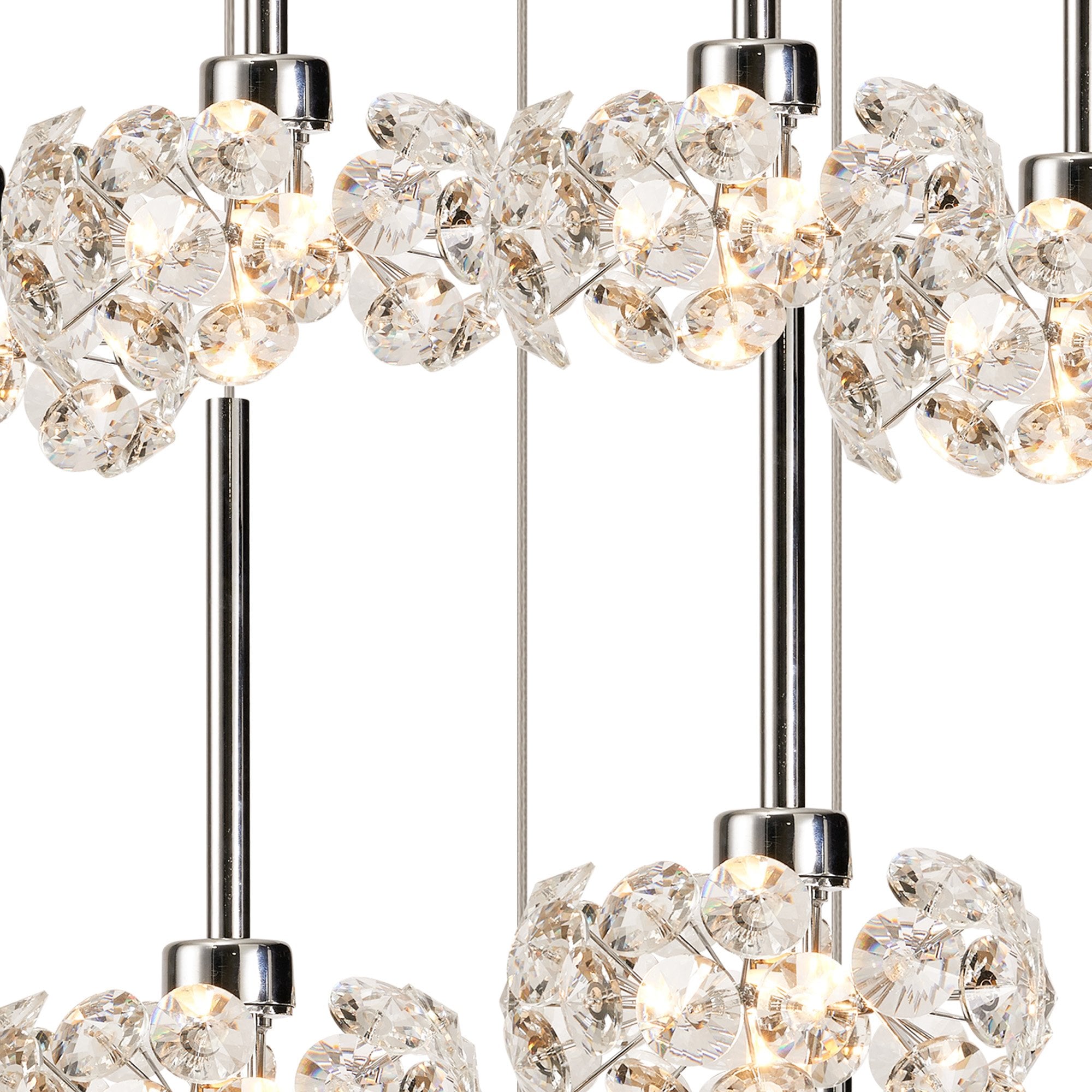 Fabula Grosvenor 9 Light Round Multi-Drop Pendant - Polished Chrome