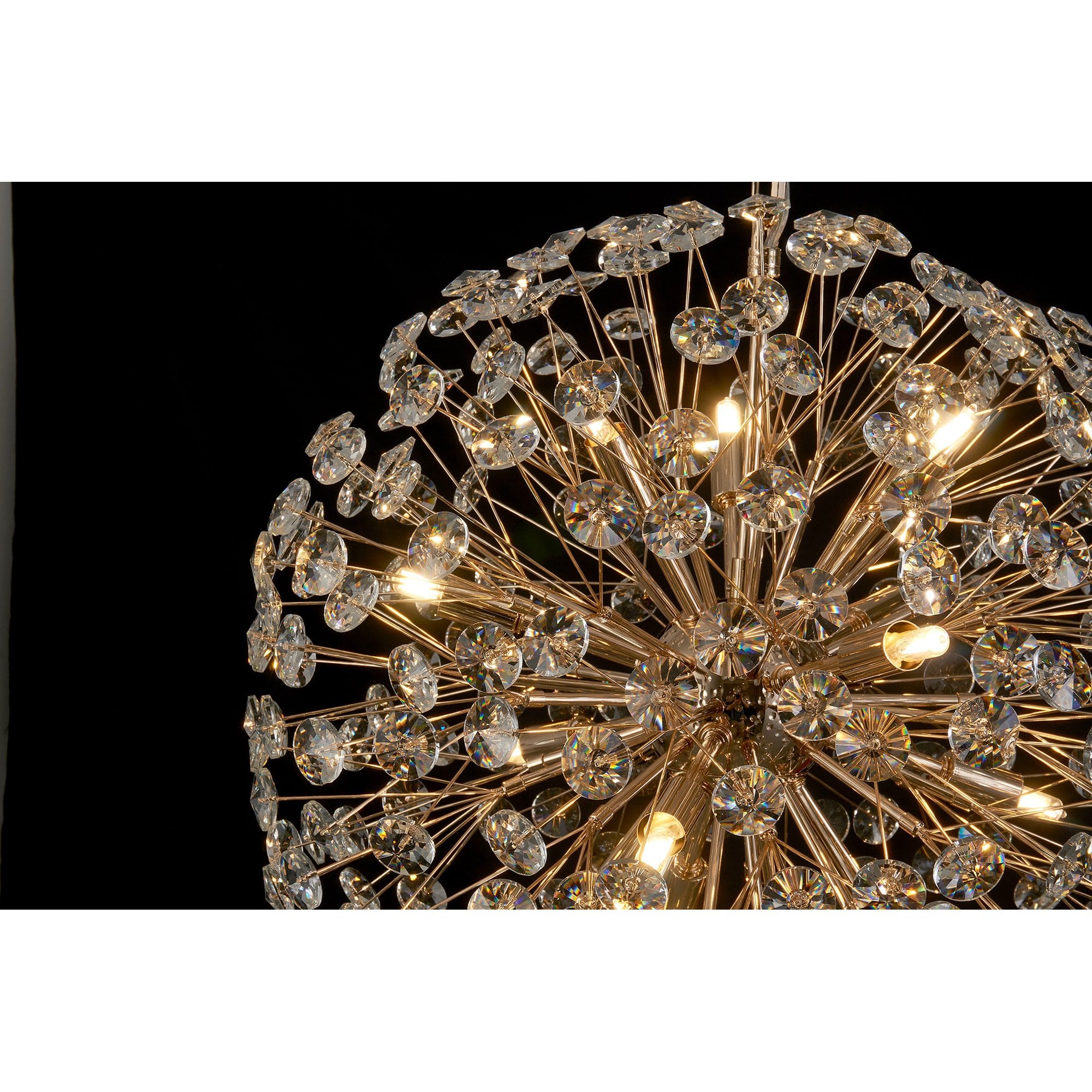 Fabula Grosvenor 9 Light Spherical Pendant - French Gold & Crystal
