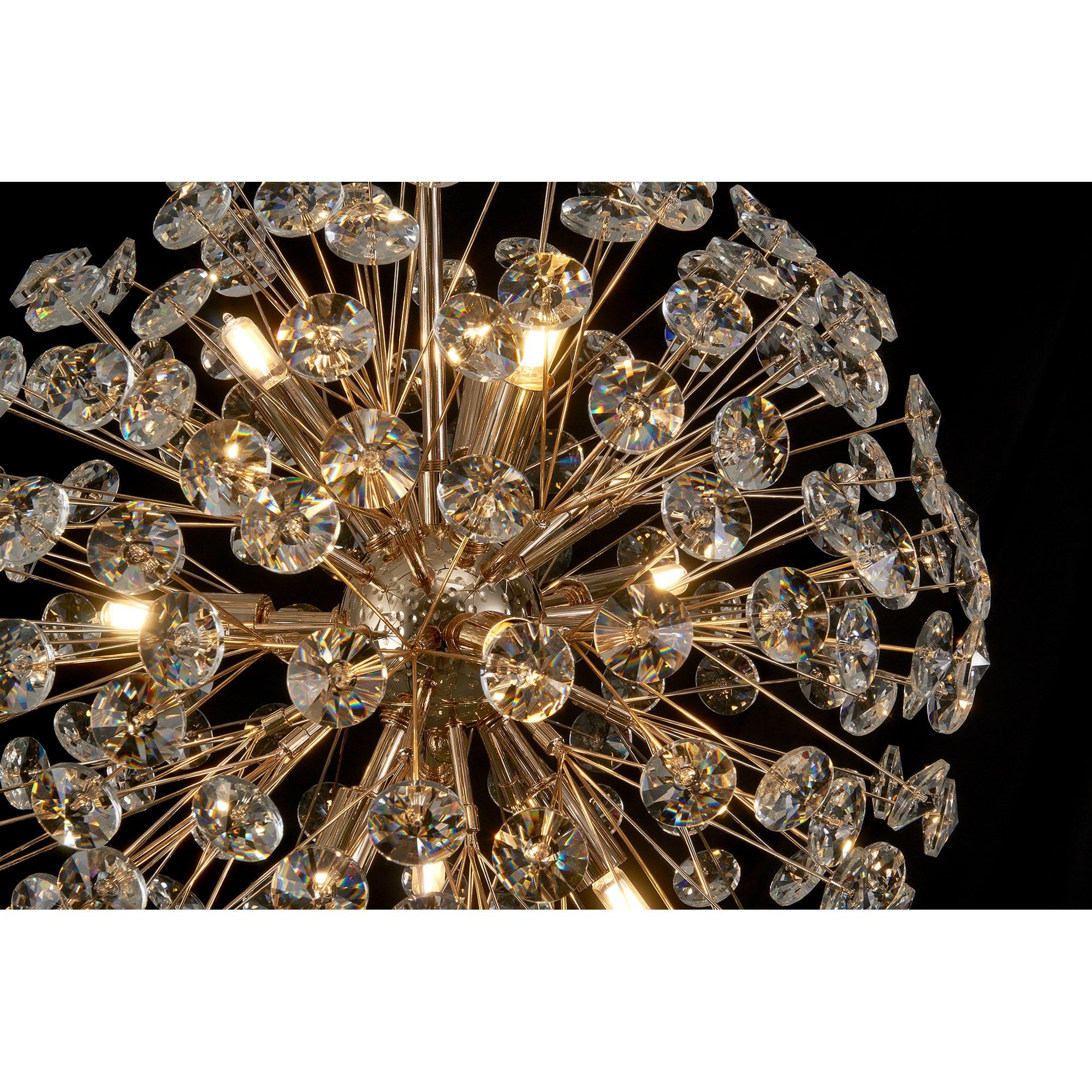 Fabula Grosvenor 9 Light Spherical Pendant - French Gold & Crystal