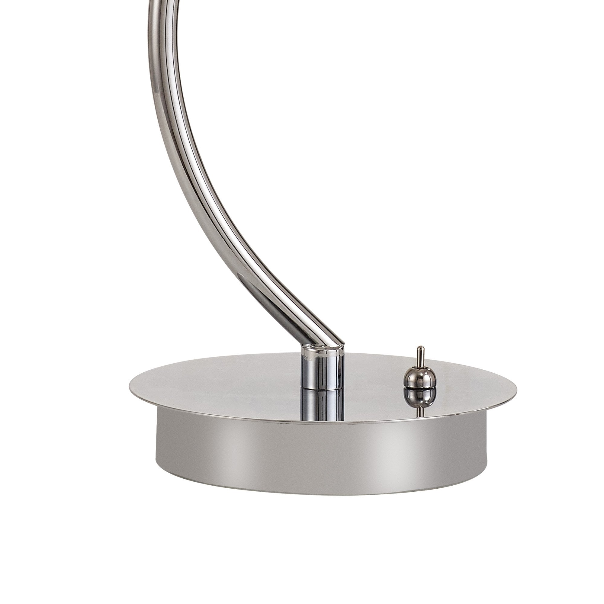 Fabula Grosvenor Single Vertical Table Lamp - Polished Chrome & Crystal