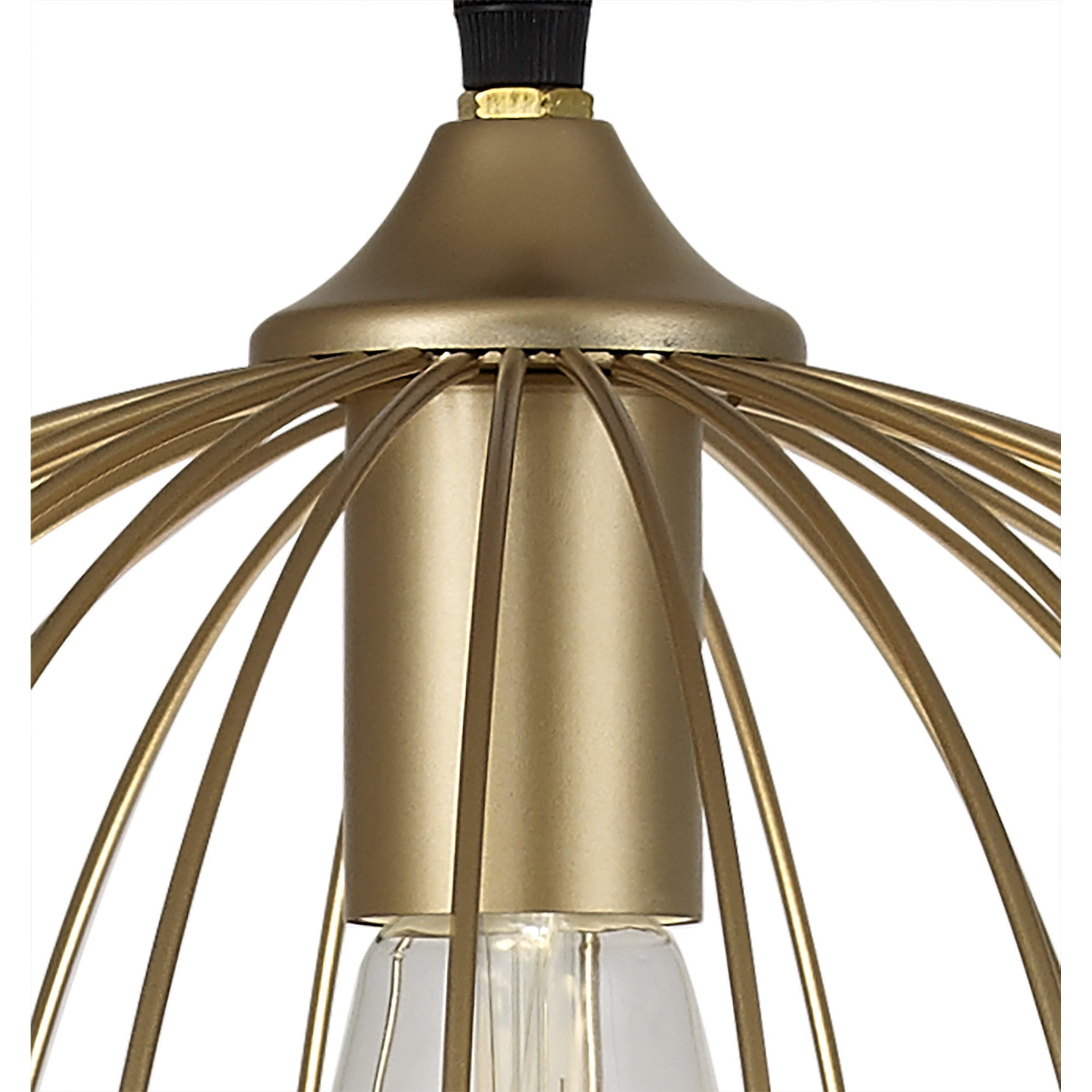 Fabula Halstead Single Dome Pendant - Painted Gold