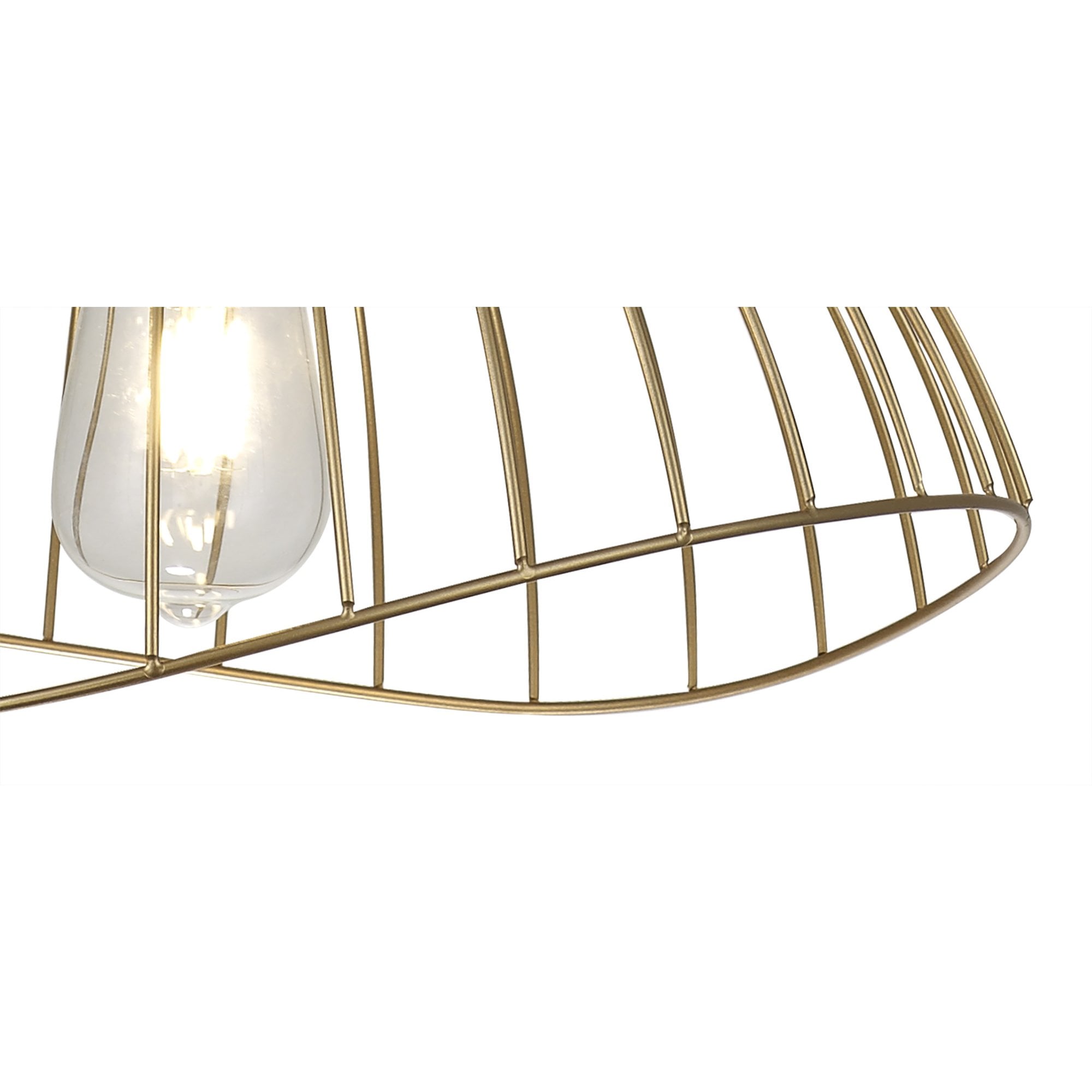 Fabula Halstead Single Dome Pendant - Painted Gold