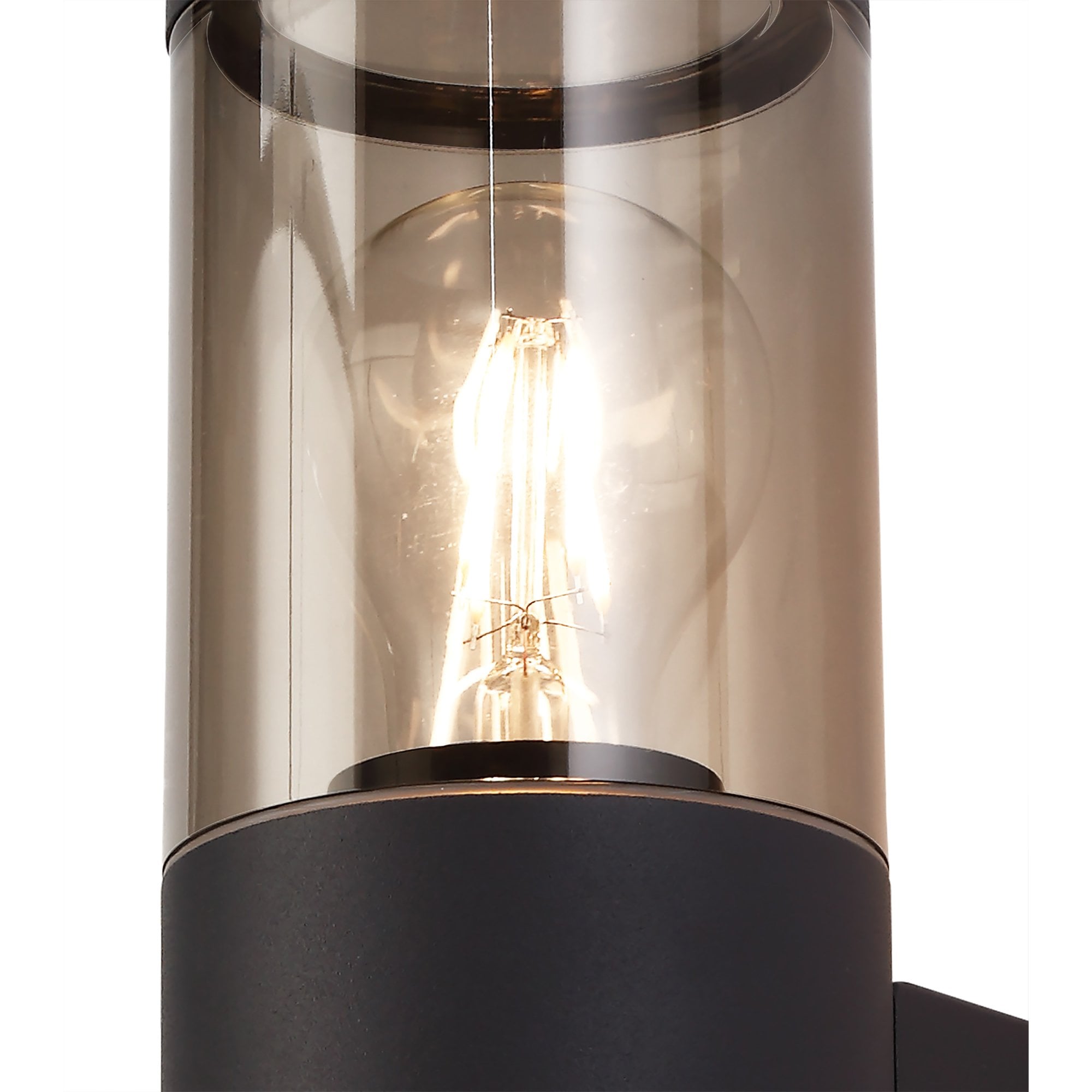 Fabula Harwater 2 Light Wall Lamp - Anthracite & Smoked PC - IP54