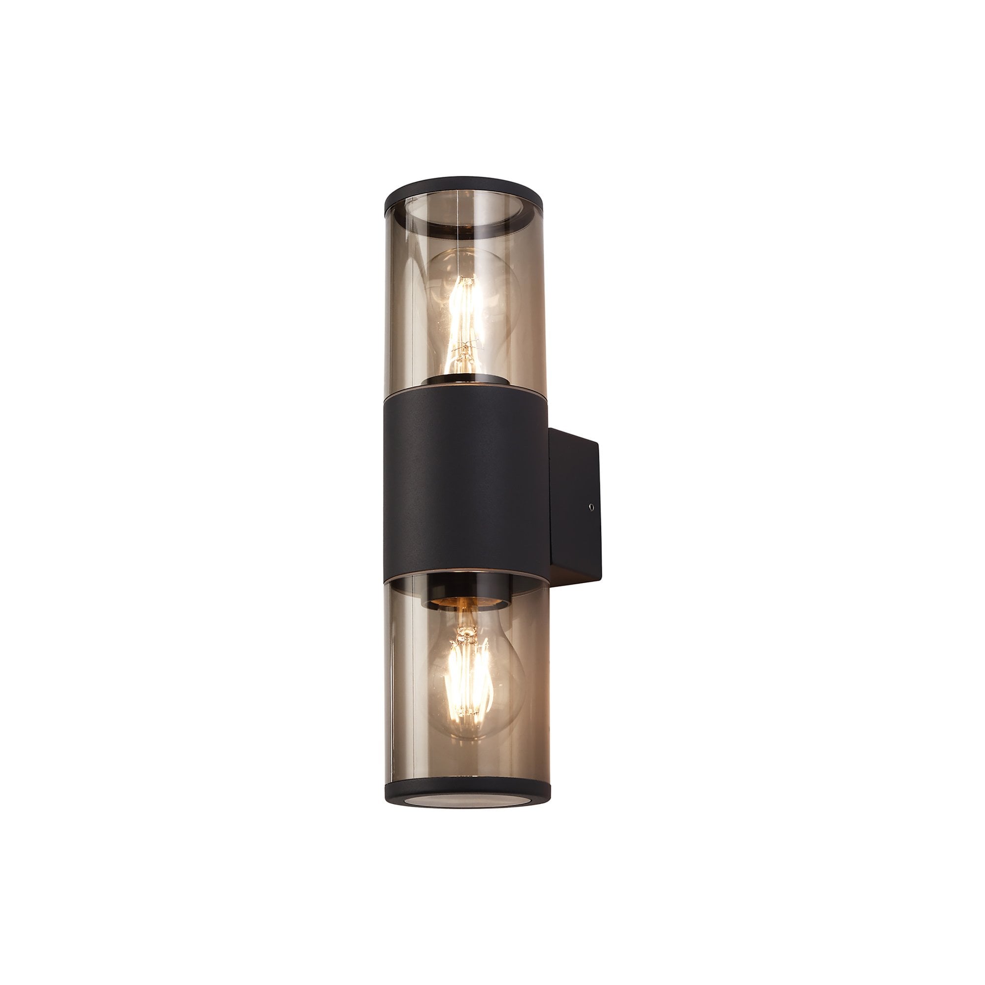 Fabula Harwater 2 Light Wall Lamp - Anthracite & Smoked PC - IP54