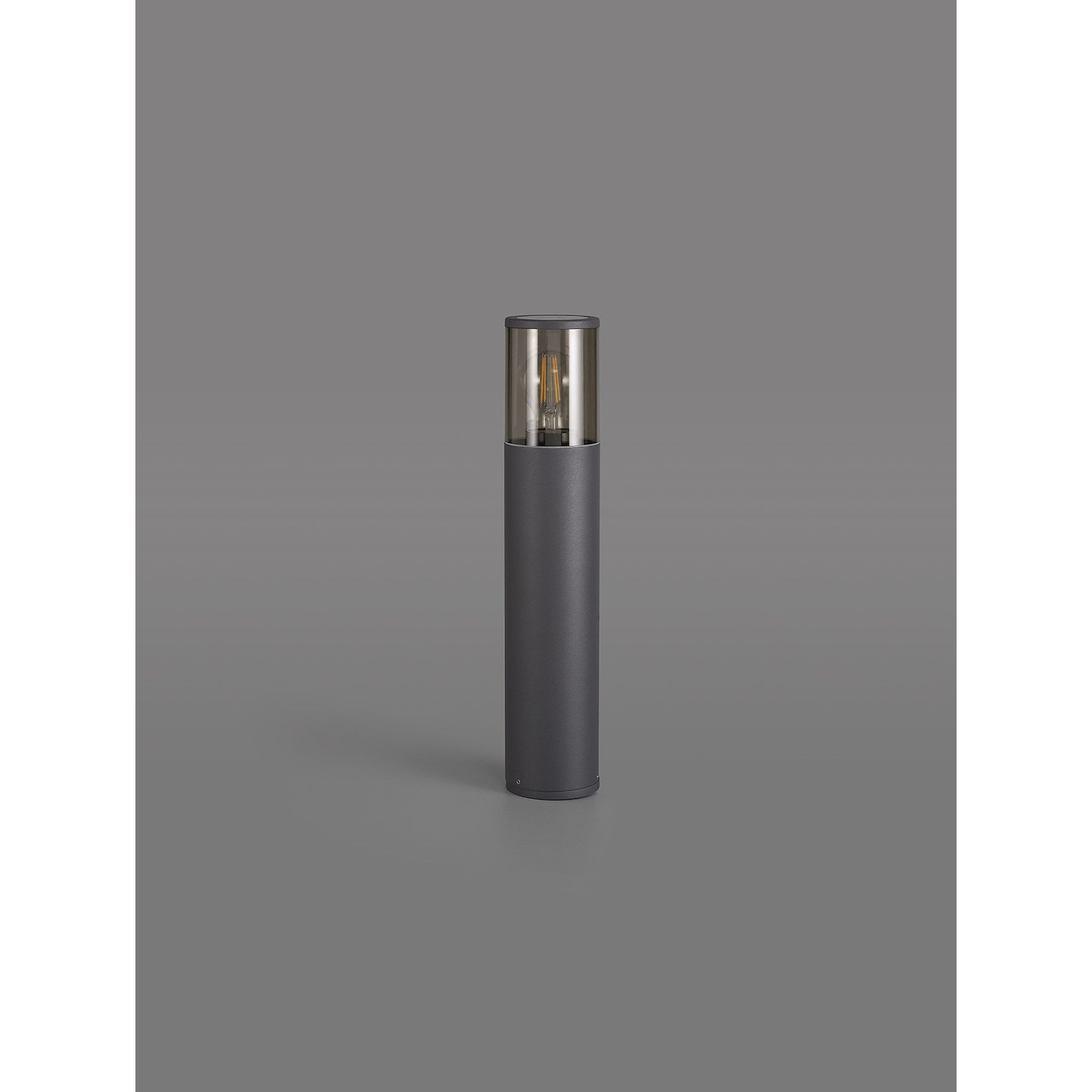 Fabula Harwater Single 45cm Post Lamp - Anthracite & Smoked PC - IP54